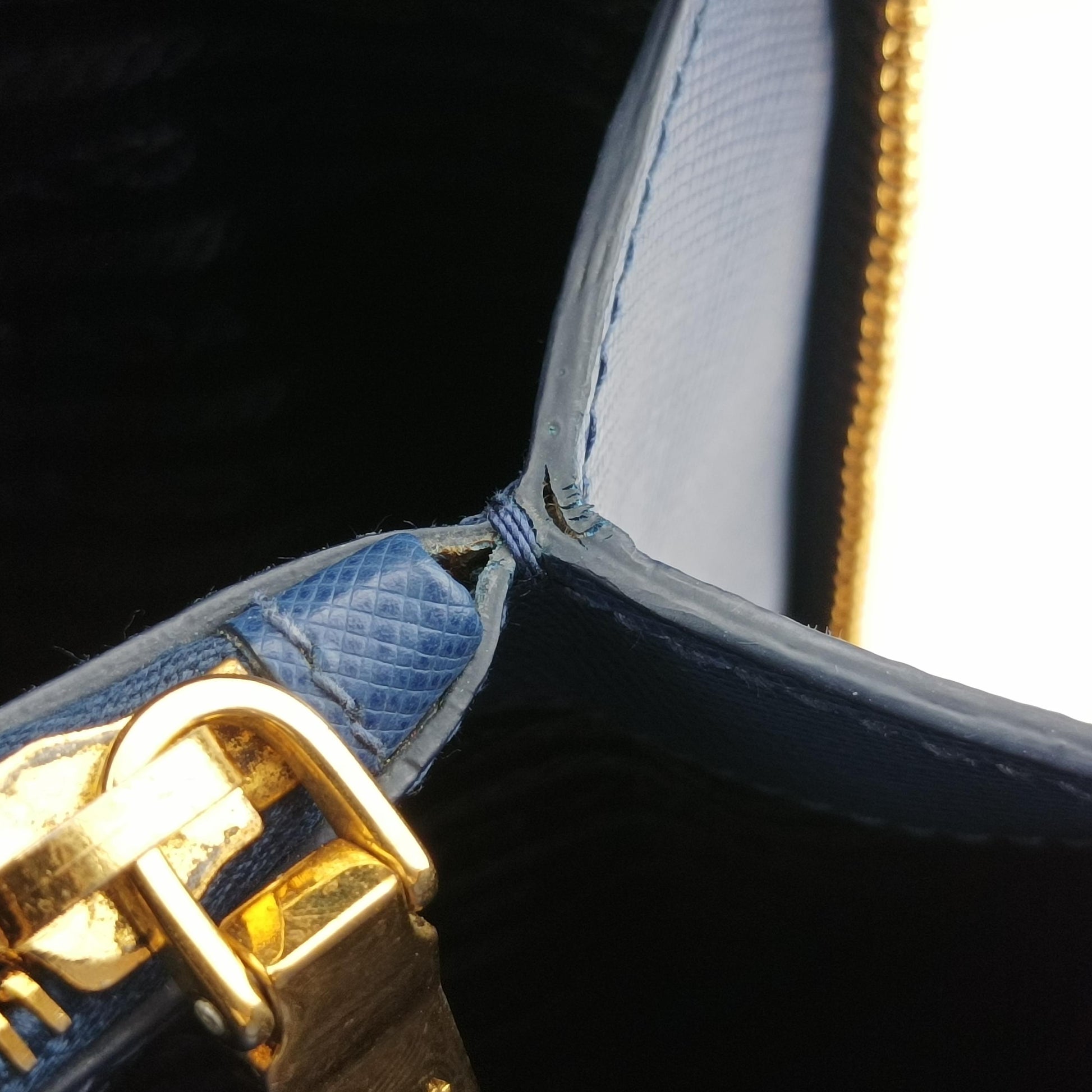 Promenade Blue SAFFIANO Leather BL0837 113 4プロムナード ブルー サフィアーノレザー BL0837 113 4