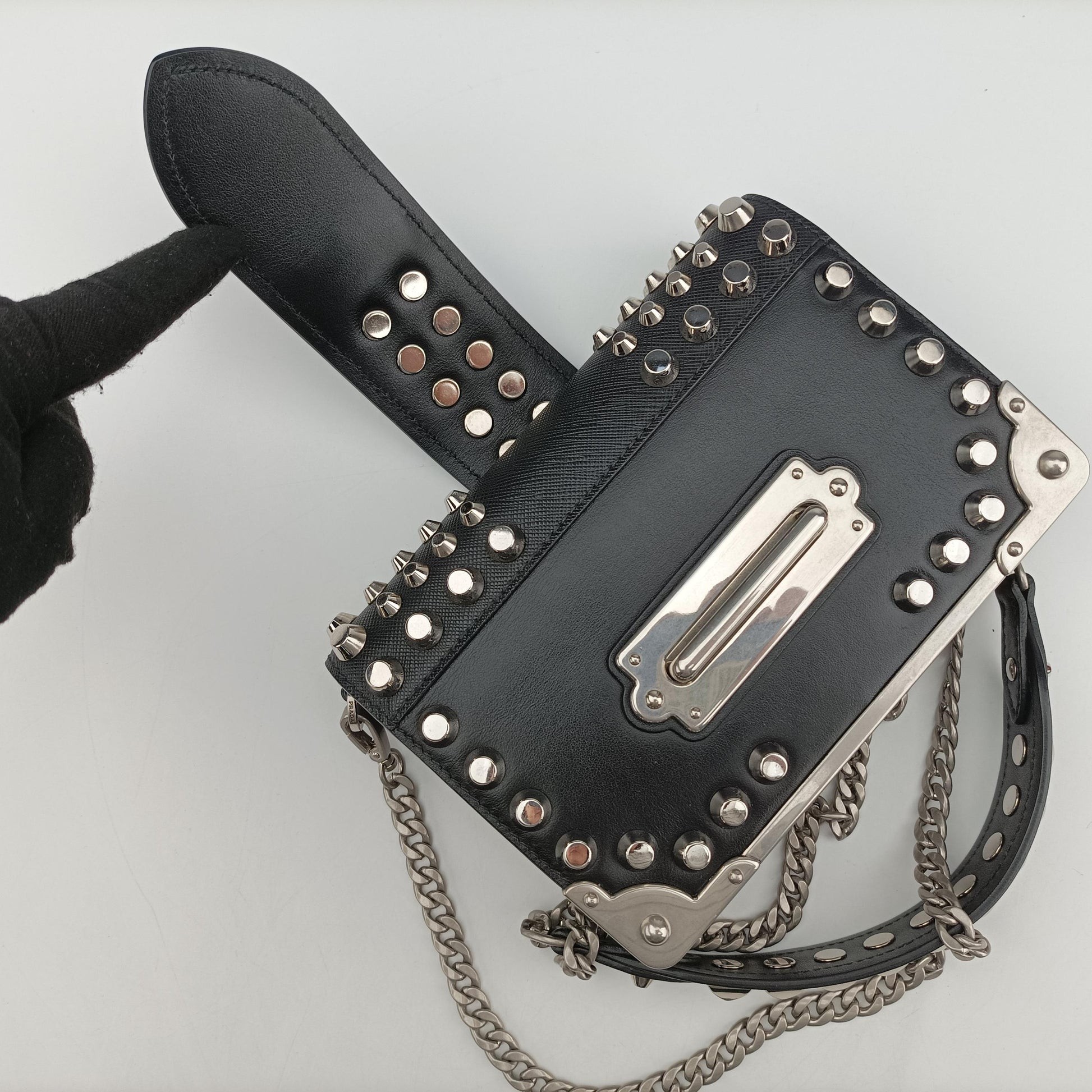 Cahier Black Leather 1BH018 25カイエ ブラック レザー 1BH018 25