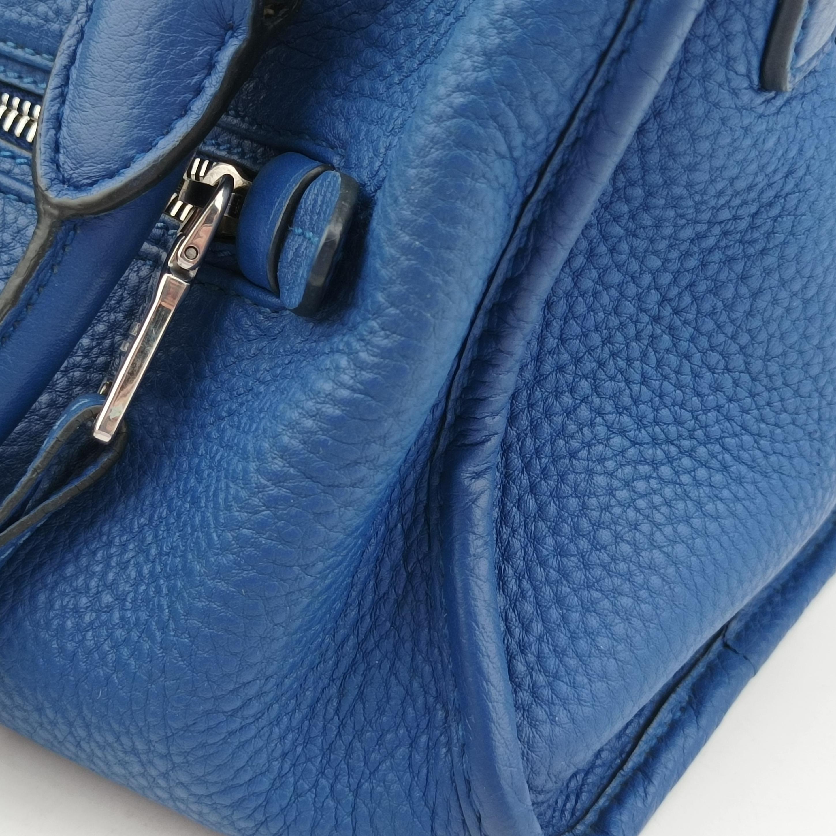 Bauletto Blue leather 1BB022 197/Bバウレット ブルー レザー 1BB022 197/B