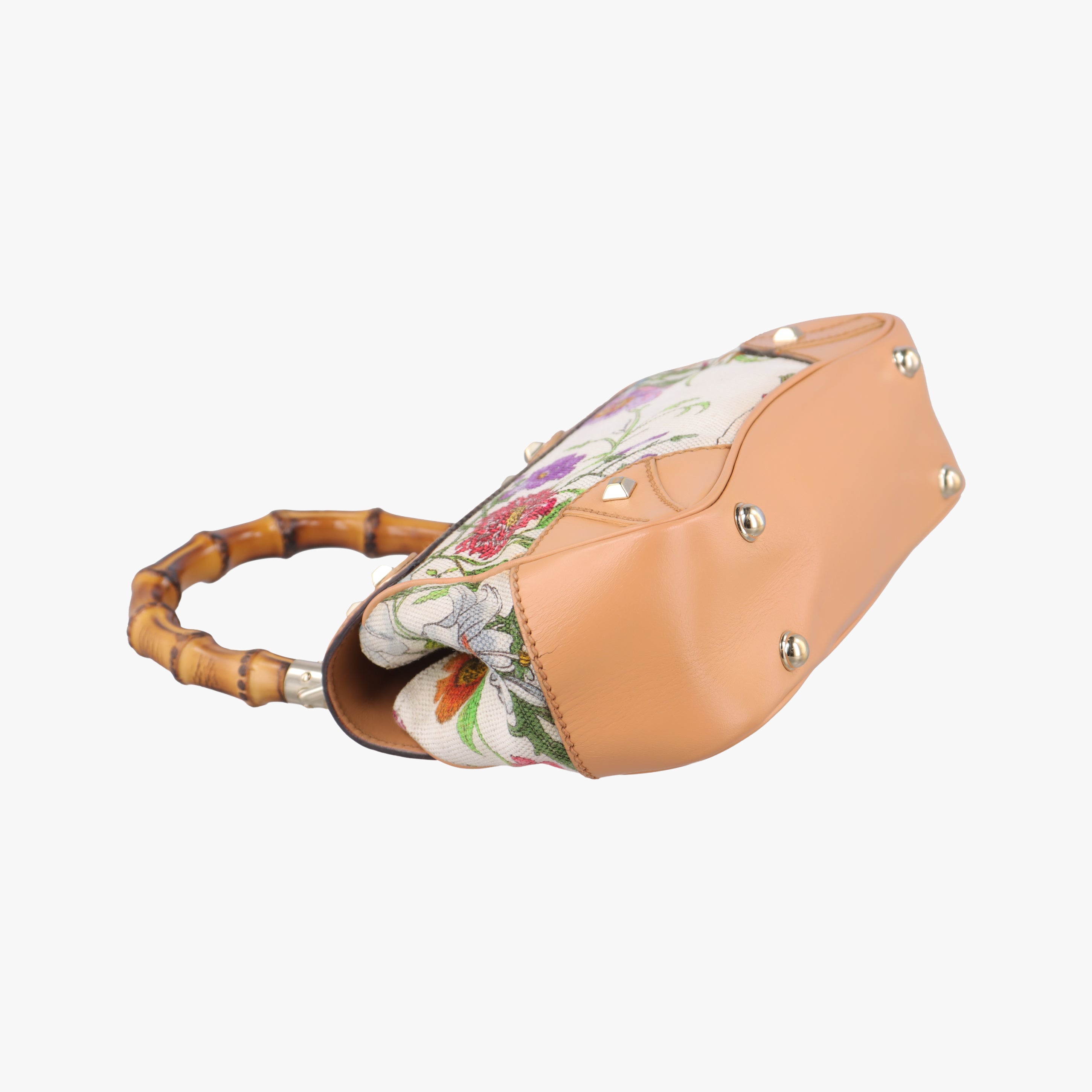 Bamboo Flora Multicolour canvas x leather 137368 バンブー フローラ マルチカラー キャンバス×レザー 137368 