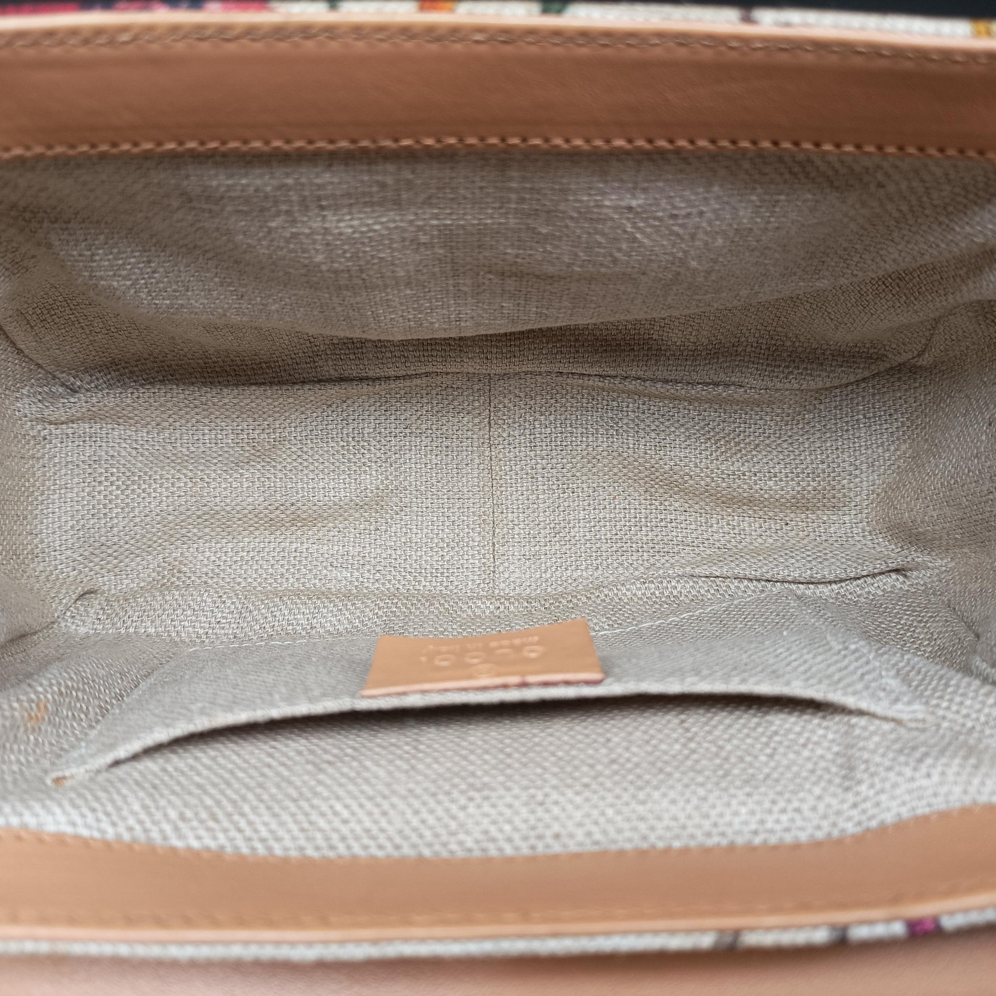 Bamboo Flora Multicolour canvas x leather 137368 バンブー フローラ マルチカラー キャンバス×レザー 137368 