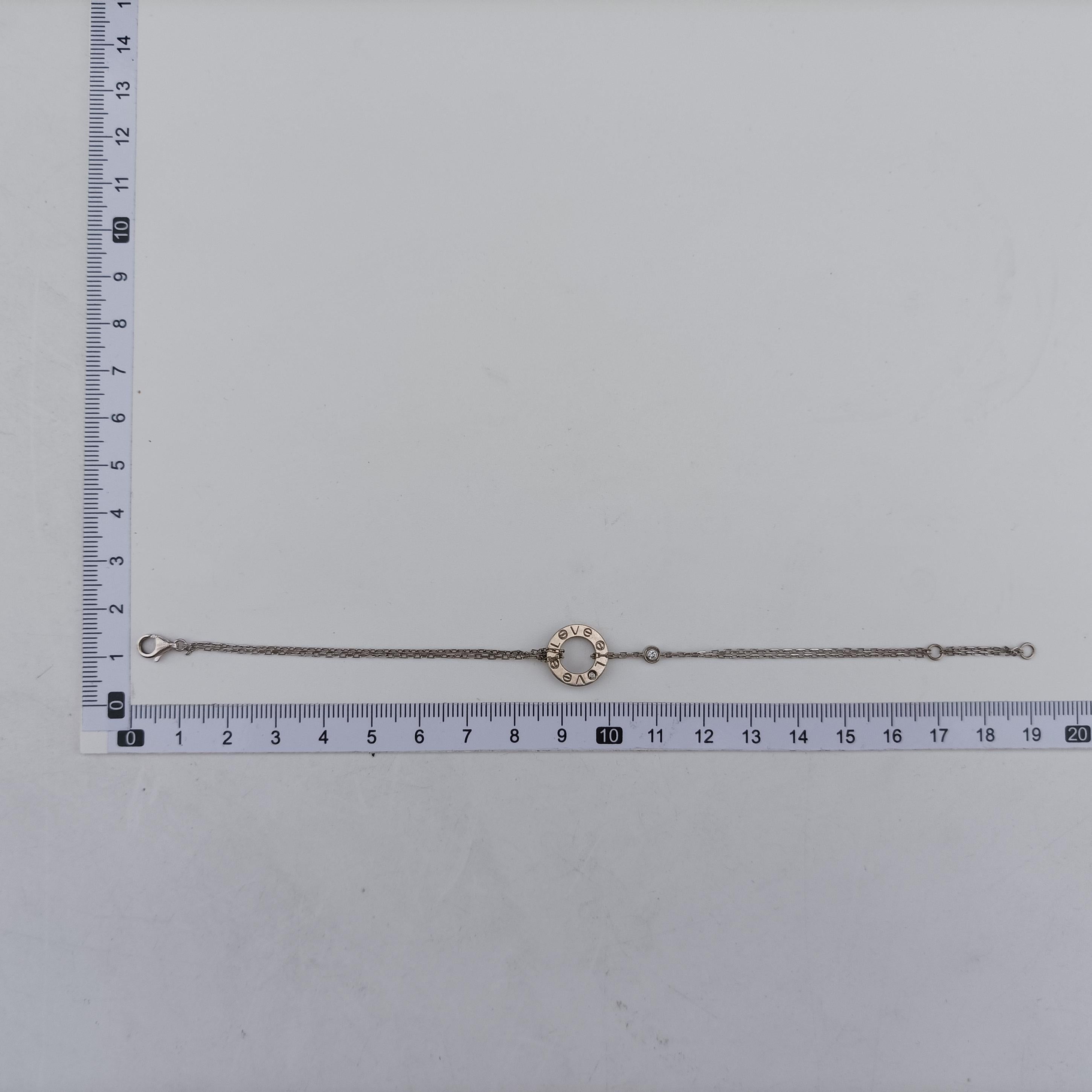 Love Circle DIAMONDS White AU750 B6038100 TM2217ラブサークル ダイヤモンド ホワイト AU750 B6038100 TM2217