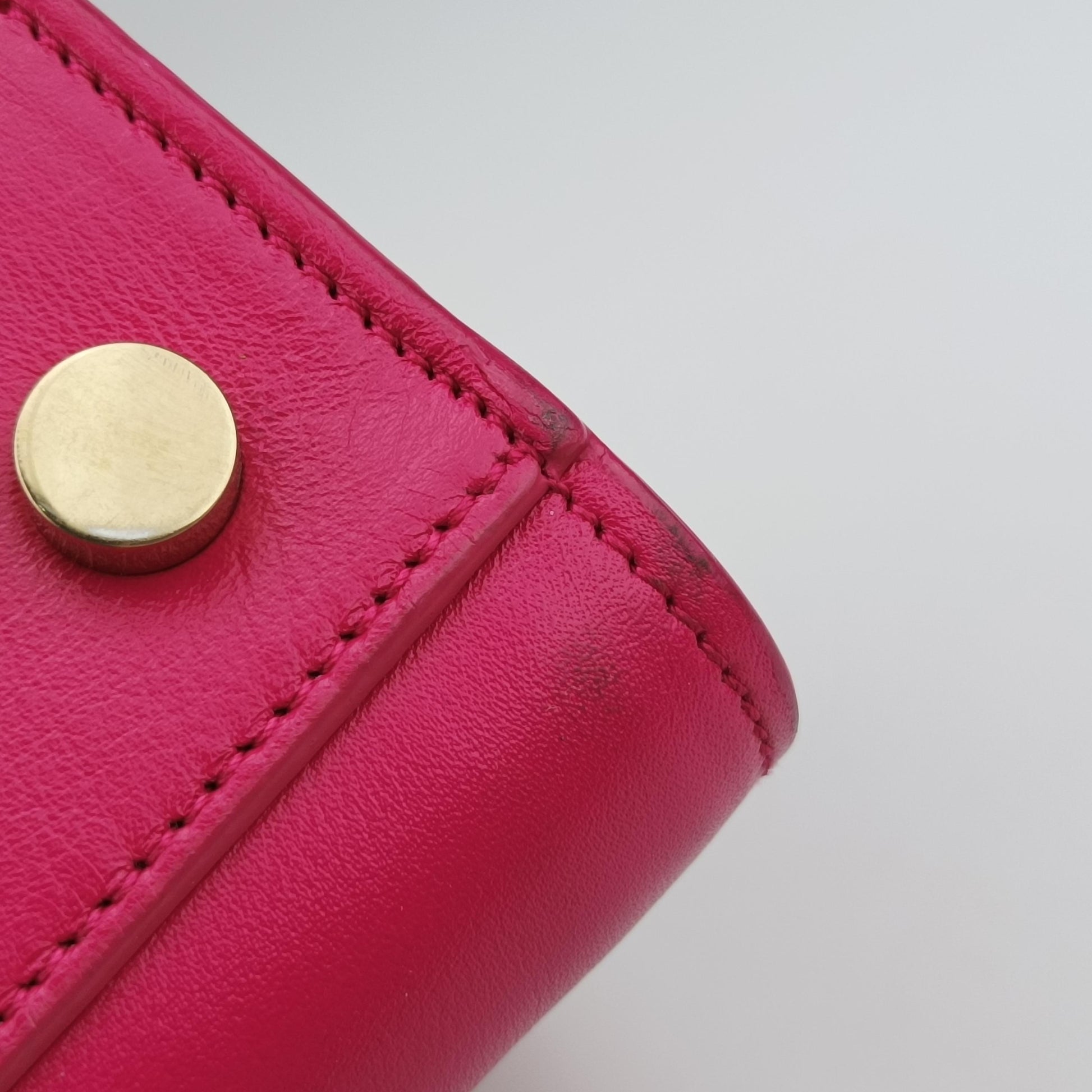 baby Cabas Rose leather 357395 CLD357395.1214ベイビーカバス ローズ レッド レザー 357395 CLD357395.1214