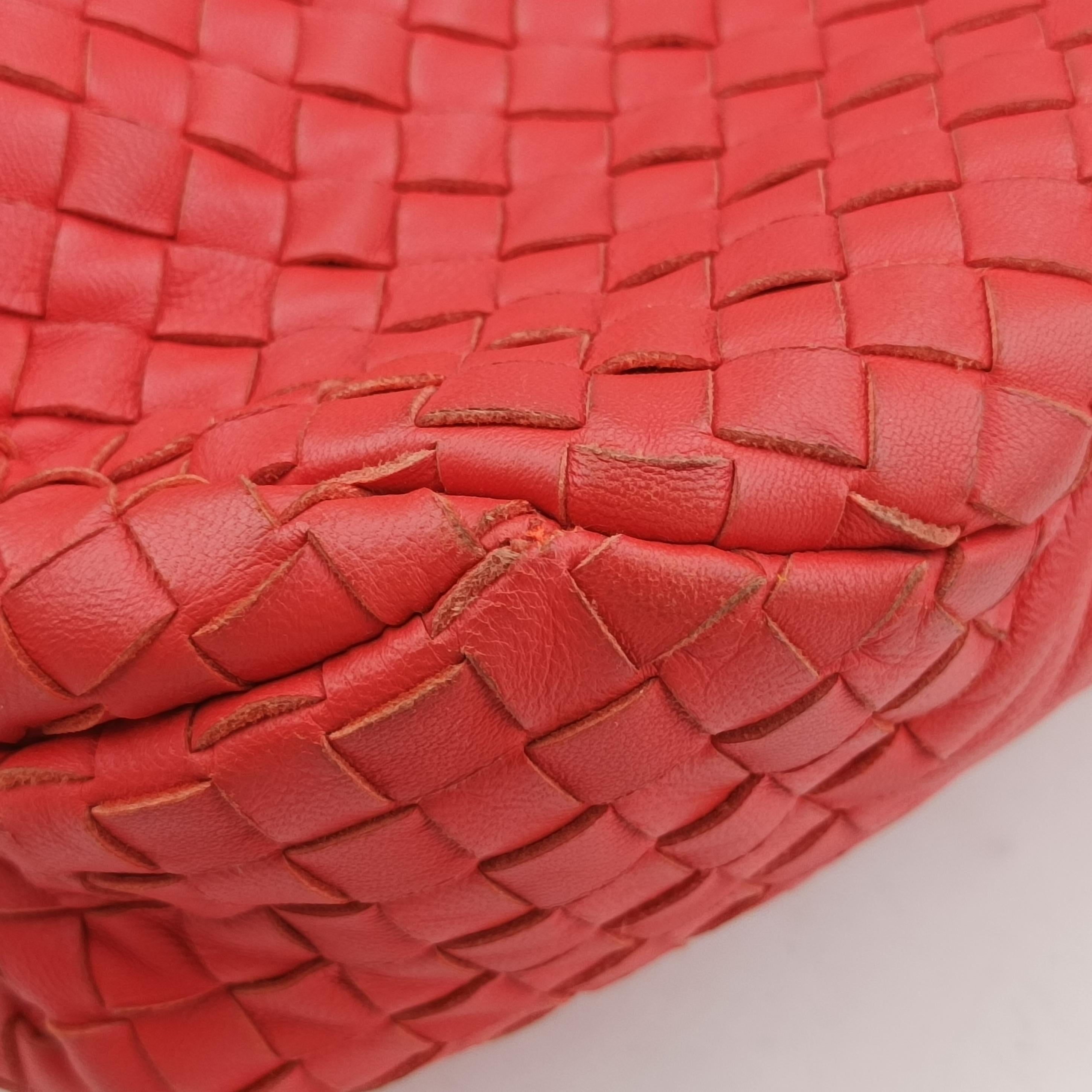 CAMPANA Intrecciato Red lambskin 125787 V0016 6576 EPEV 2011 510 Bカンパーナ イントレチャート レッド ラムスキン 125787 V0016 6576 EPEV 2011 510 B