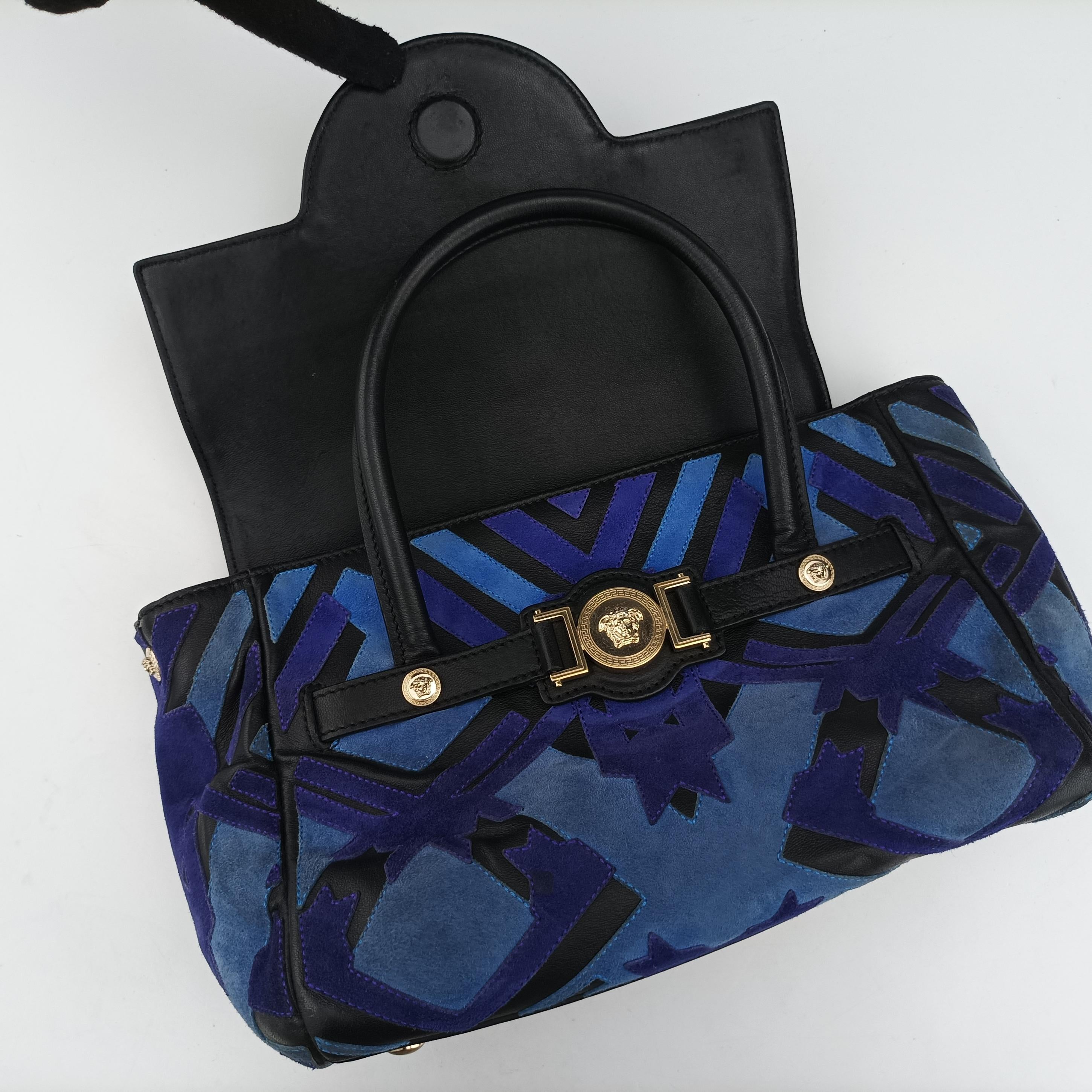 Patchwork medusa blue×Multicolour suede CLG 193 215 055 071パッチワークメデューサ ブルー×マルチカラー スエード CLG 193 215 055 071