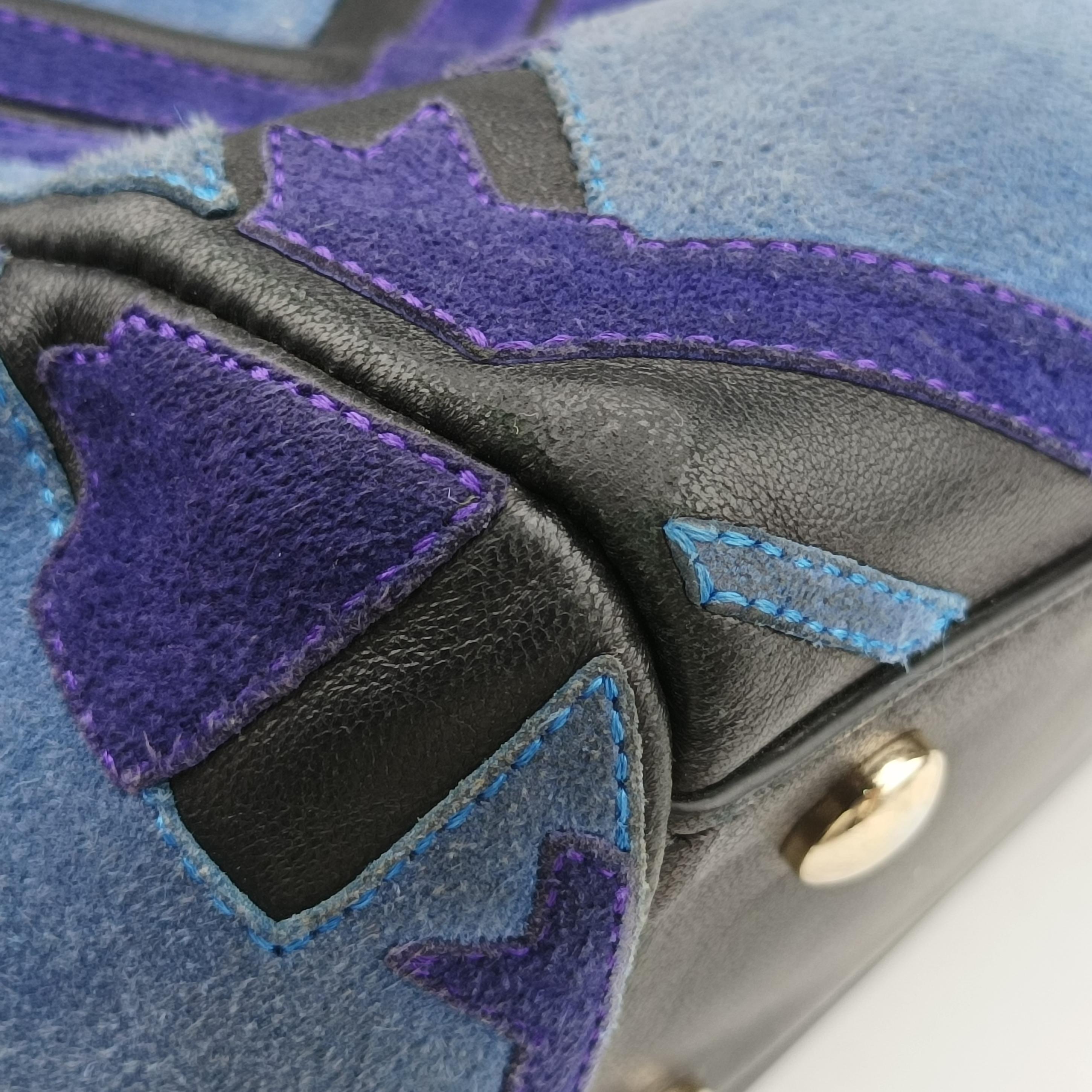 Patchwork medusa blue×Multicolour suede CLG 193 215 055 071パッチワークメデューサ ブルー×マルチカラー スエード CLG 193 215 055 071