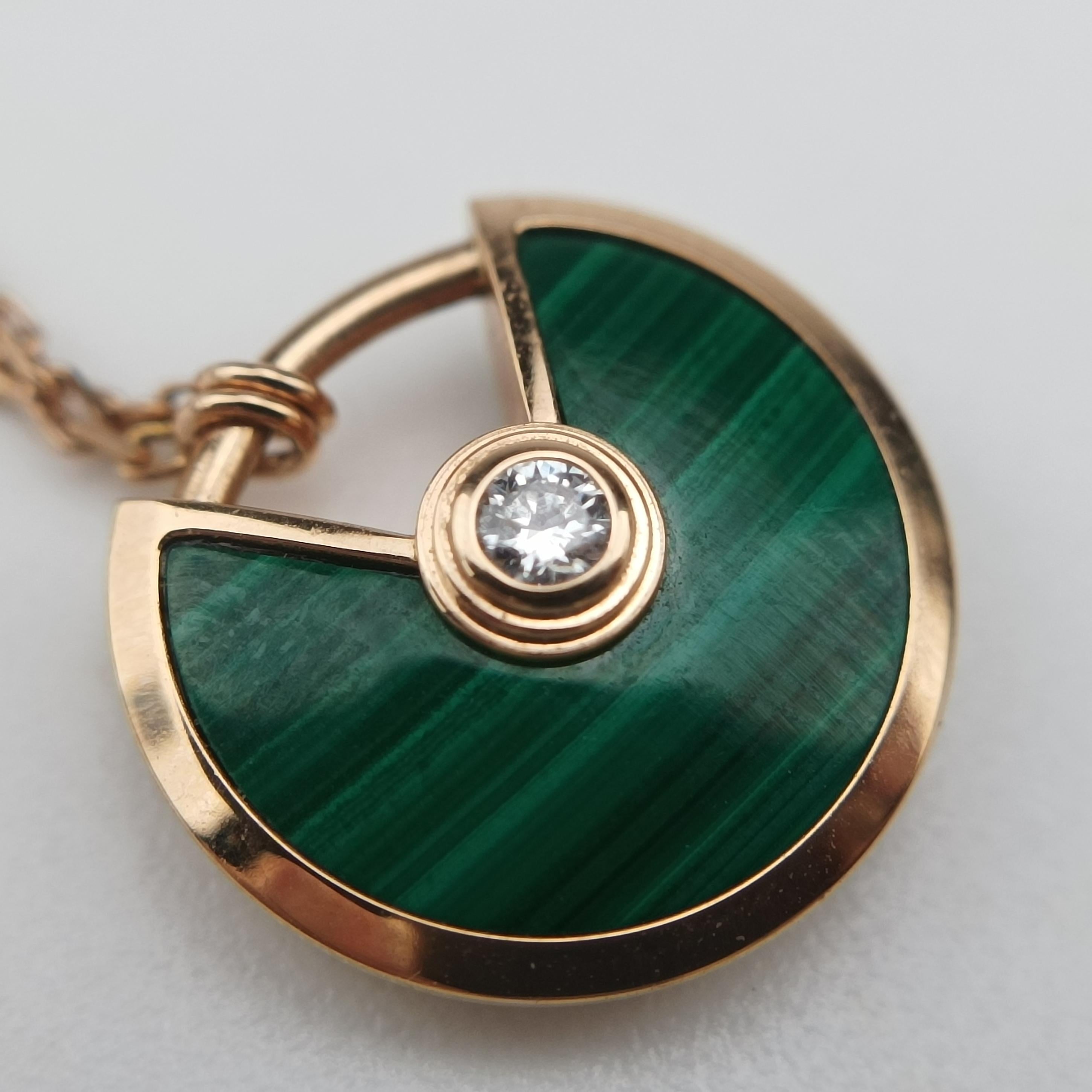 Amulette de Cartier Rose golden×Green AU750 B7224550 FWB139アミュレット ドゥ カルティエ ローズゴールド×グリーン AU750 B7224550 FWB139