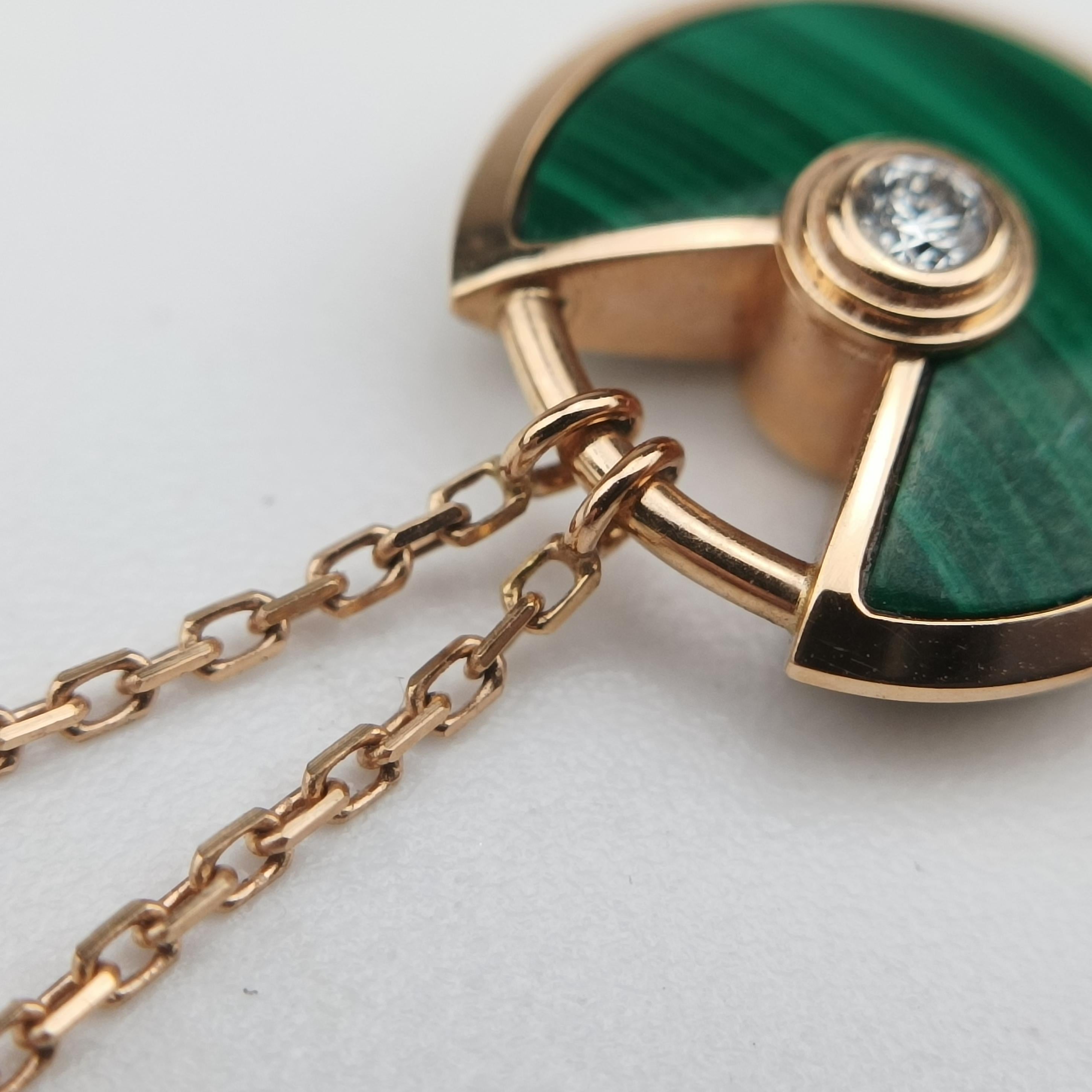 Amulette de Cartier Rose golden×Green AU750 B7224550 FWB139アミュレット ドゥ カルティエ ローズゴールド×グリーン AU750 B7224550 FWB139