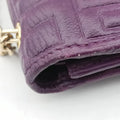 Embossed Logo Purple Leather 8M0219 2401-8M0219-YMY-089エンボス ロゴ パープル レザー 8M0219 2401-8M0219-YMY-089