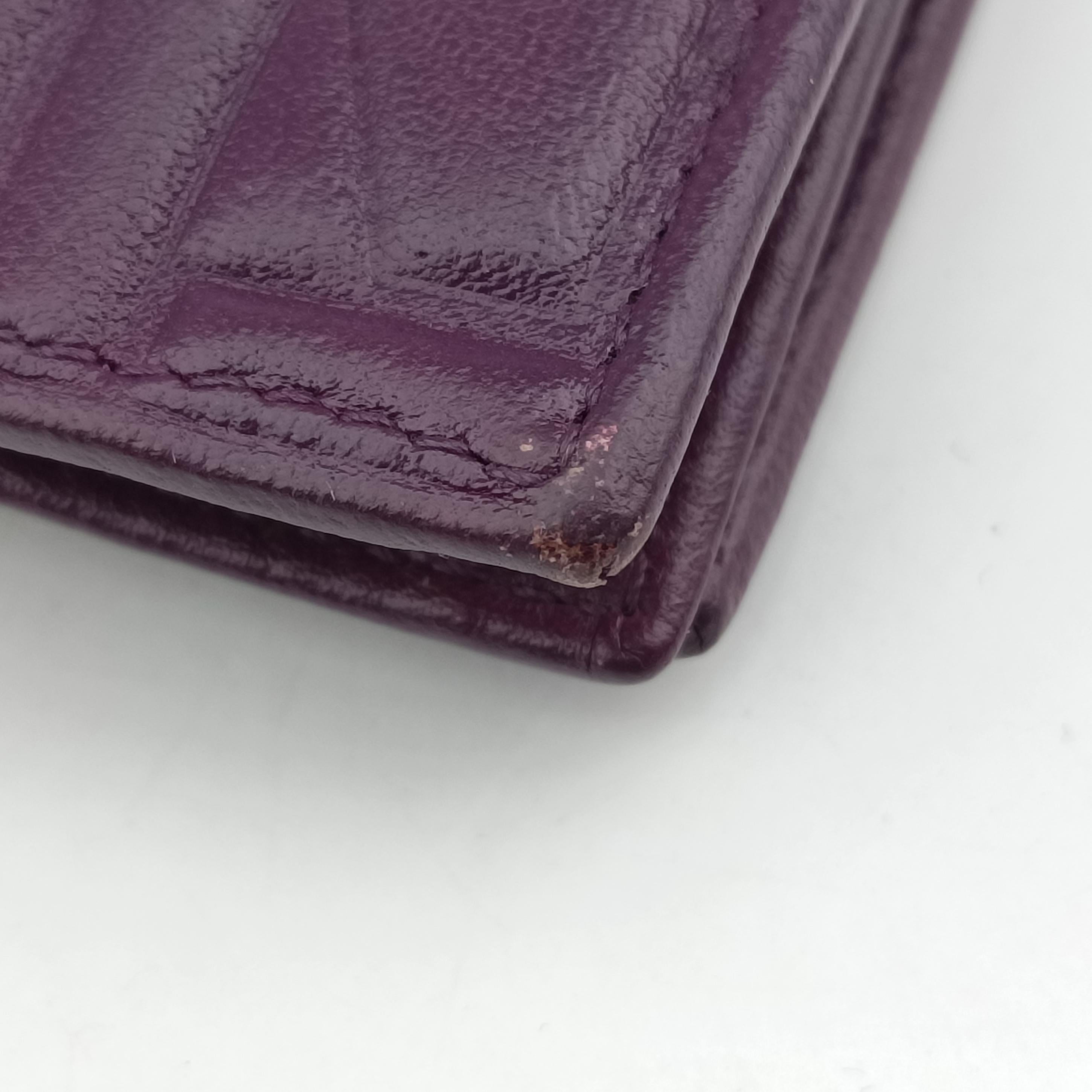 Embossed Logo Purple Leather 8M0219 2401-8M0219-YMY-089エンボス ロゴ パープル レザー 8M0219 2401-8M0219-YMY-089