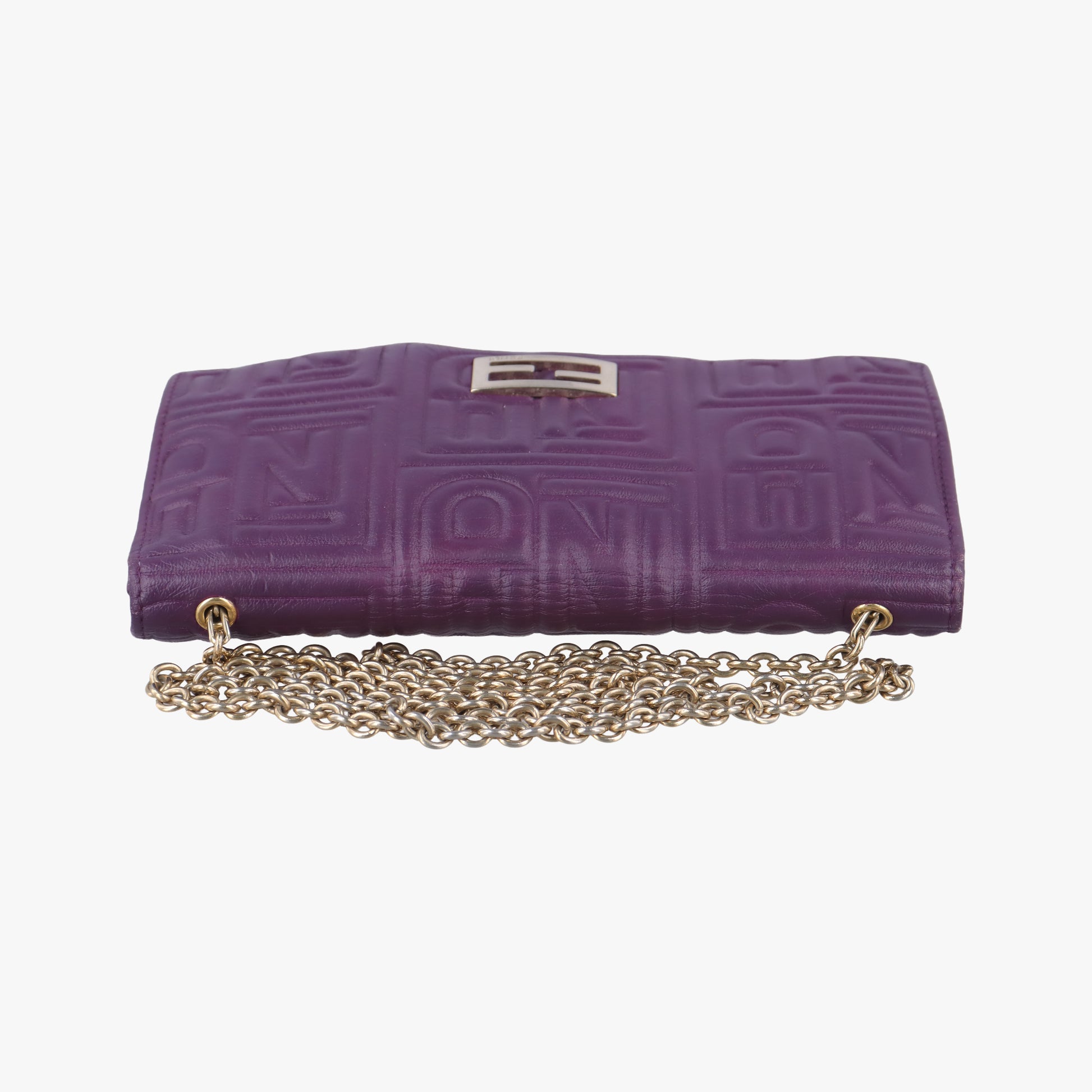 Embossed Logo Purple Leather 8M0219 2401-8M0219-YMY-089エンボス ロゴ パープル レザー 8M0219 2401-8M0219-YMY-089