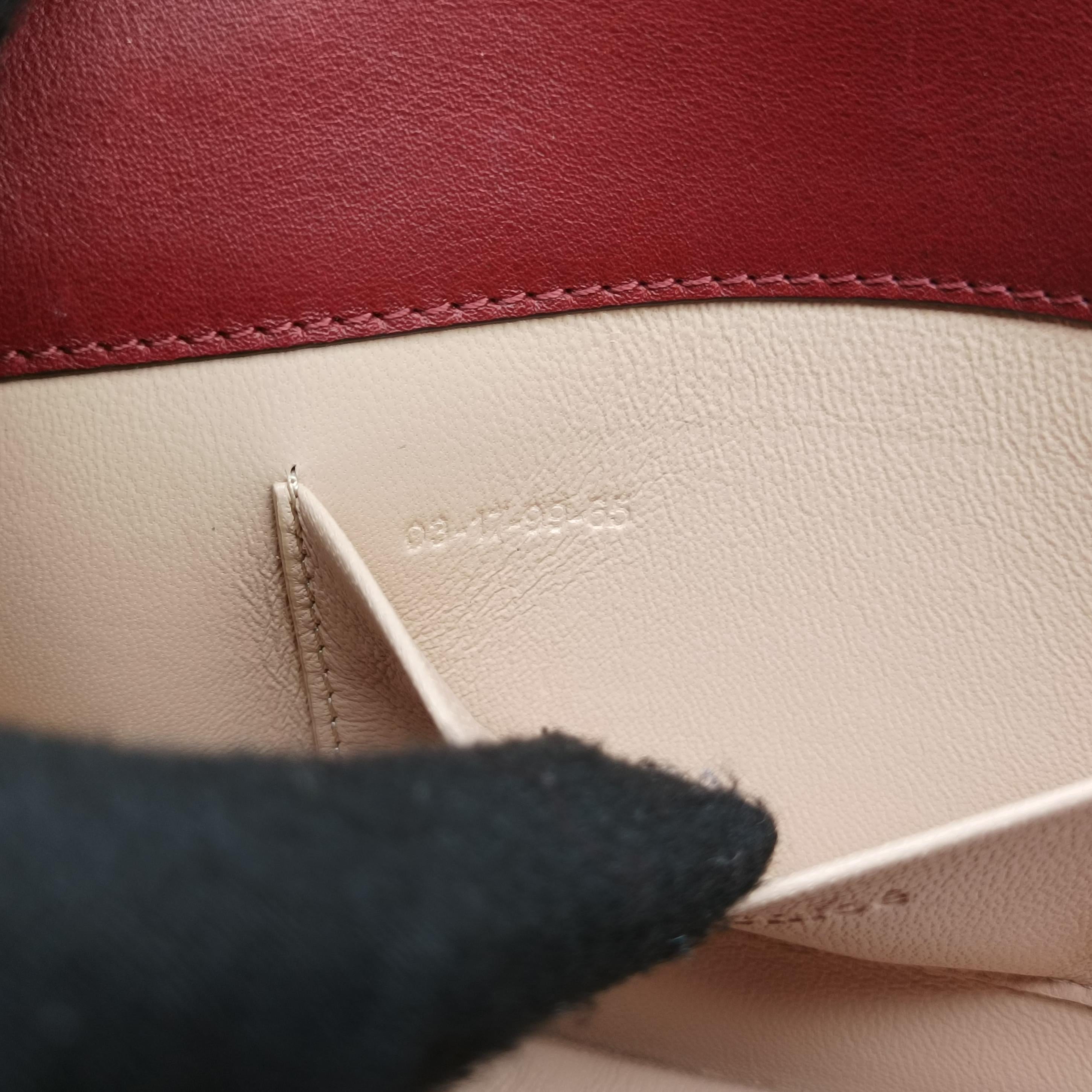 Nile Minaudiere Burgundy Leather 03-17-99-65ナイル ミノディエール ワインレッド レザー 03-17-99-65