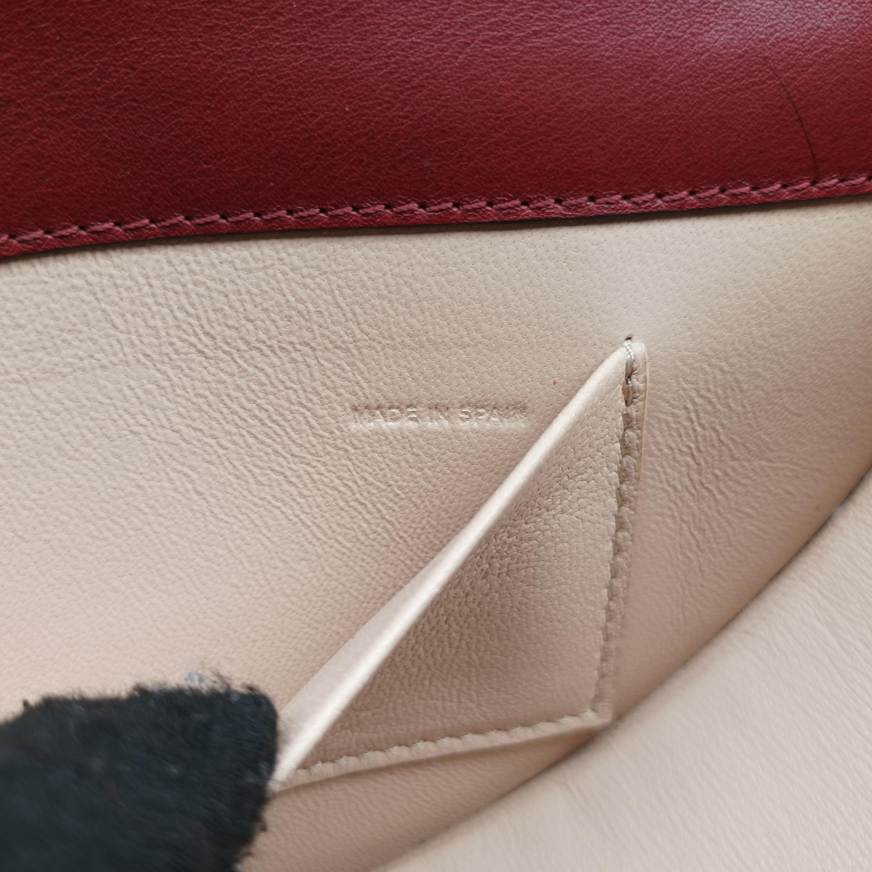 Nile Minaudiere Burgundy Leather 03-17-99-65ナイル ミノディエール ワインレッド レザー 03-17-99-65