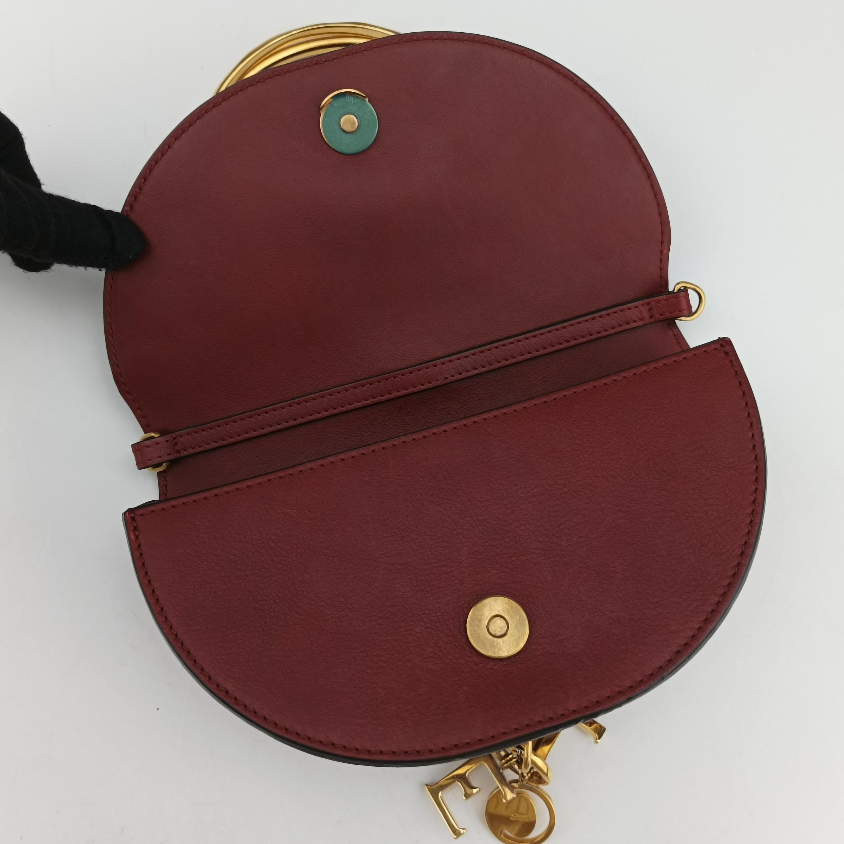 Nile Minaudiere Burgundy Leather 03-17-99-65ナイル ミノディエール ワインレッド レザー 03-17-99-65
