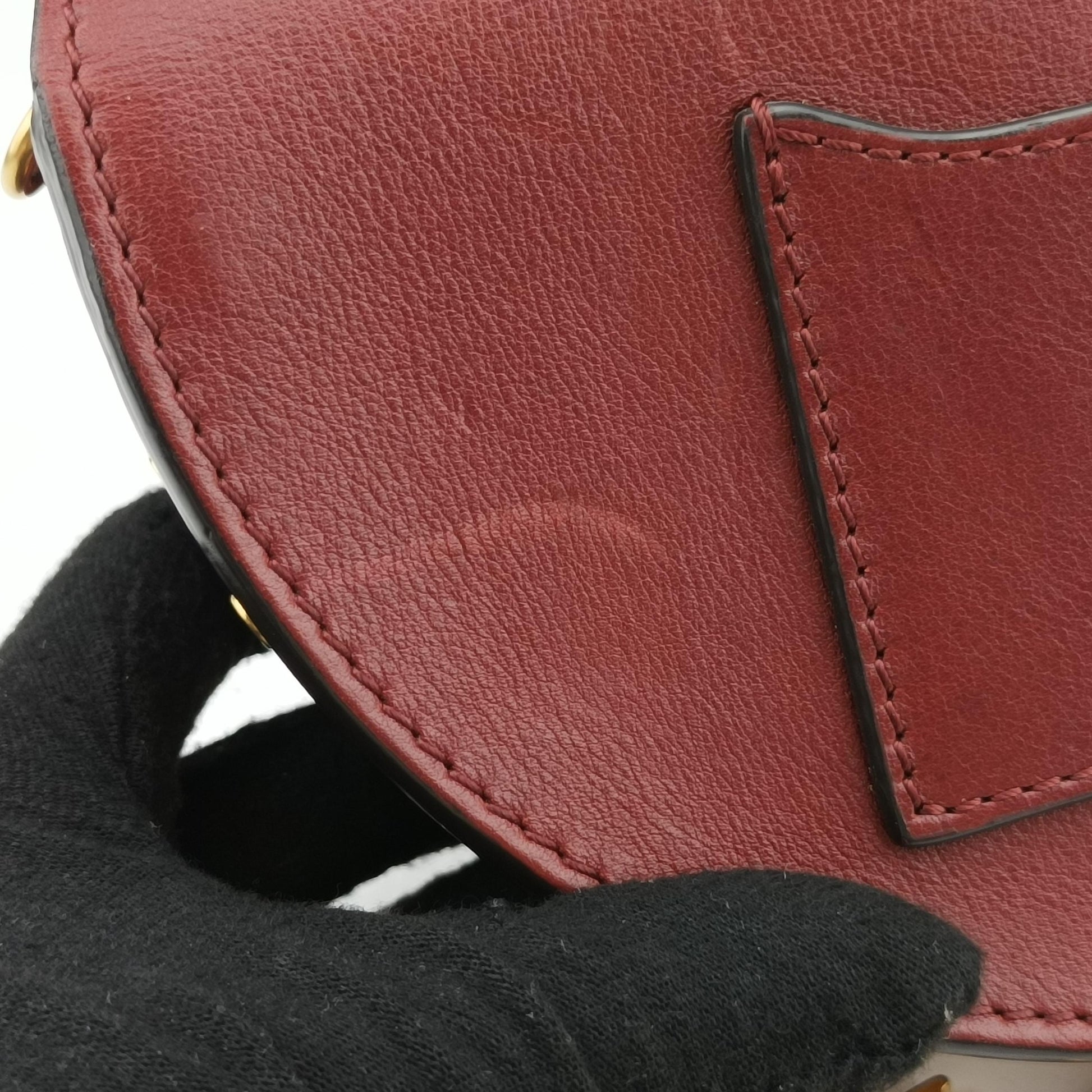 Nile Minaudiere Burgundy Leather 03-17-99-65ナイル ミノディエール ワインレッド レザー 03-17-99-65