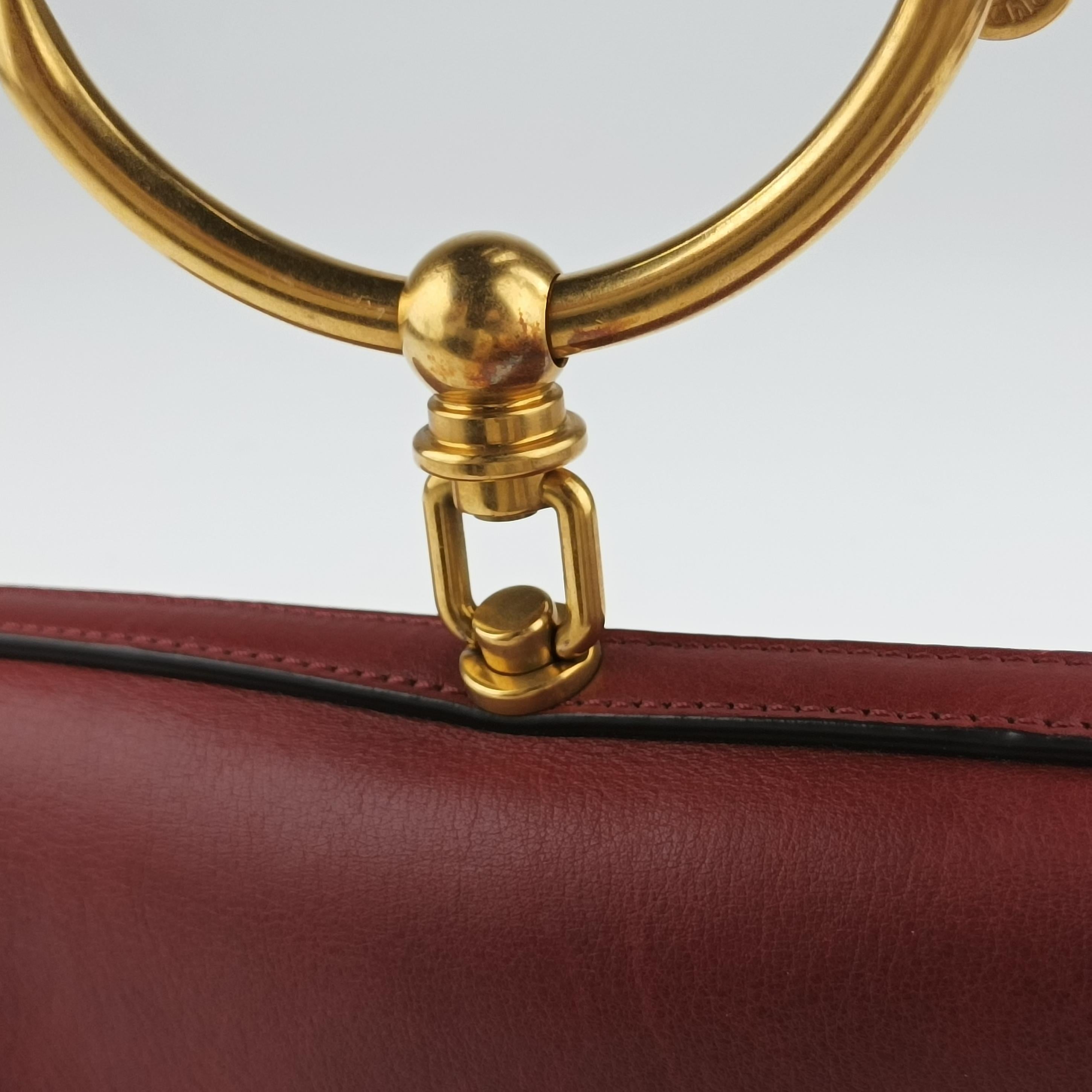 Nile Minaudiere Burgundy Leather 03-17-99-65ナイル ミノディエール ワインレッド レザー 03-17-99-65