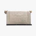 BOY CHANEL Beige suede A66281 18187092ボーイシャネル ベージュ スエード A66281 18187092