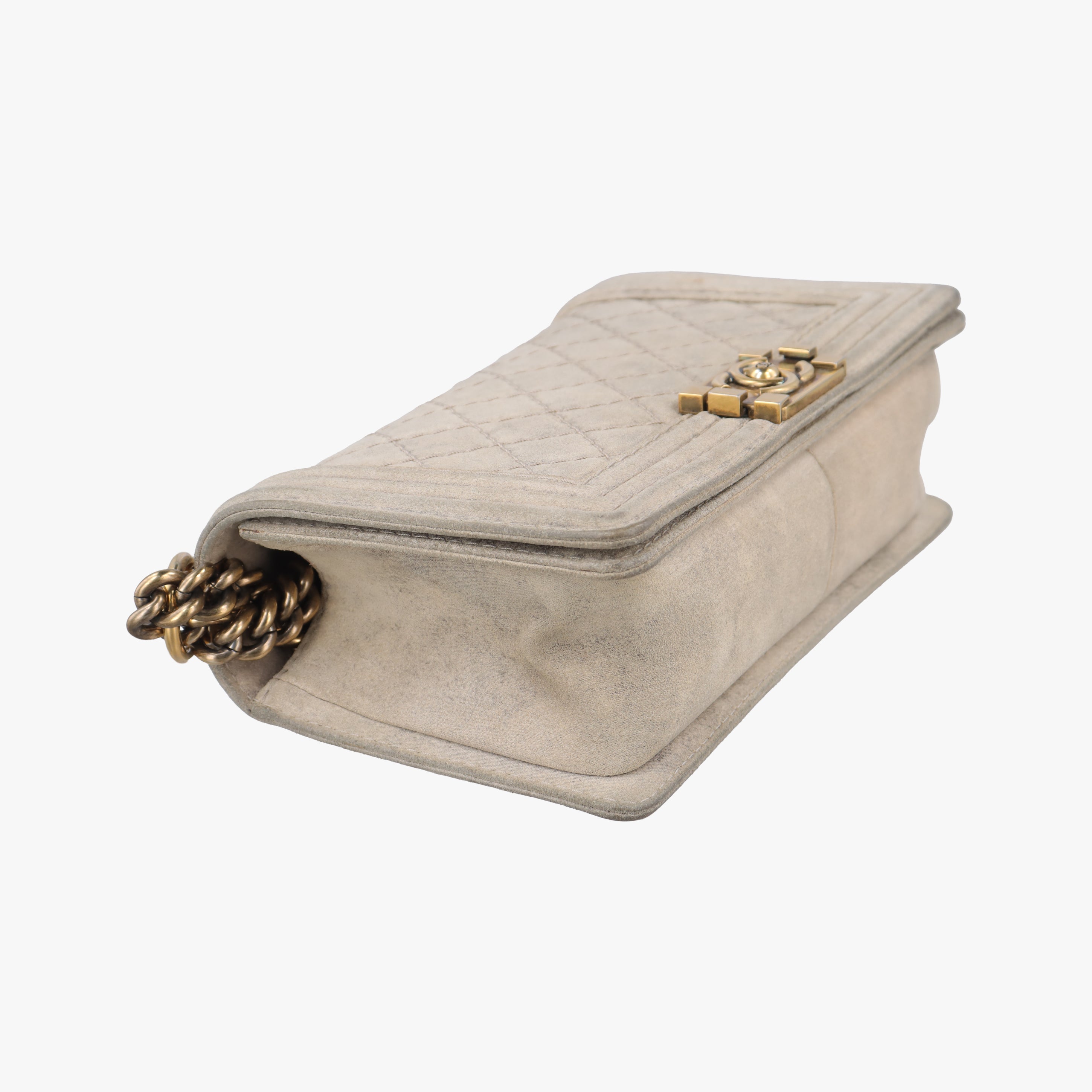 BOY CHANEL Beige suede A66281 18187092ボーイシャネル ベージュ スエード A66281 18187092