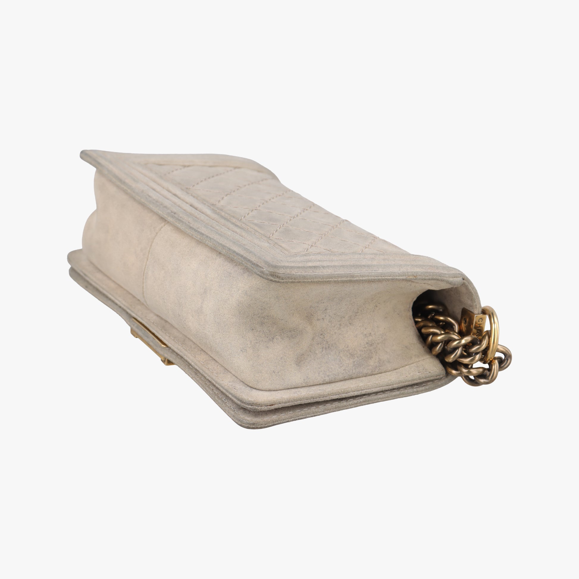 BOY CHANEL Beige suede A66281 18187092ボーイシャネル ベージュ スエード A66281 18187092