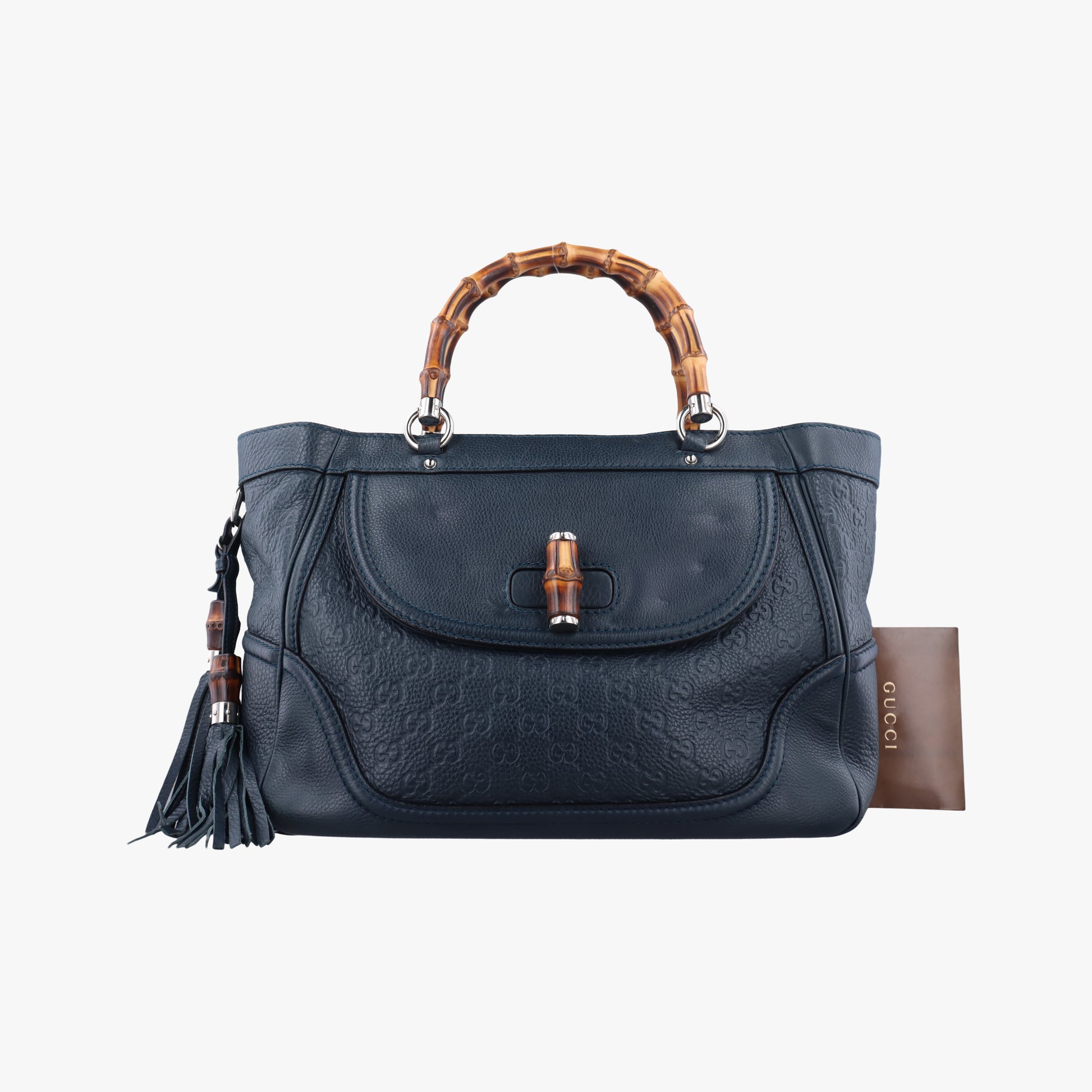 New Bamboo Navy Leather 246860 A7094368ニューバンブー ネイビー レザー 246860 A7094368