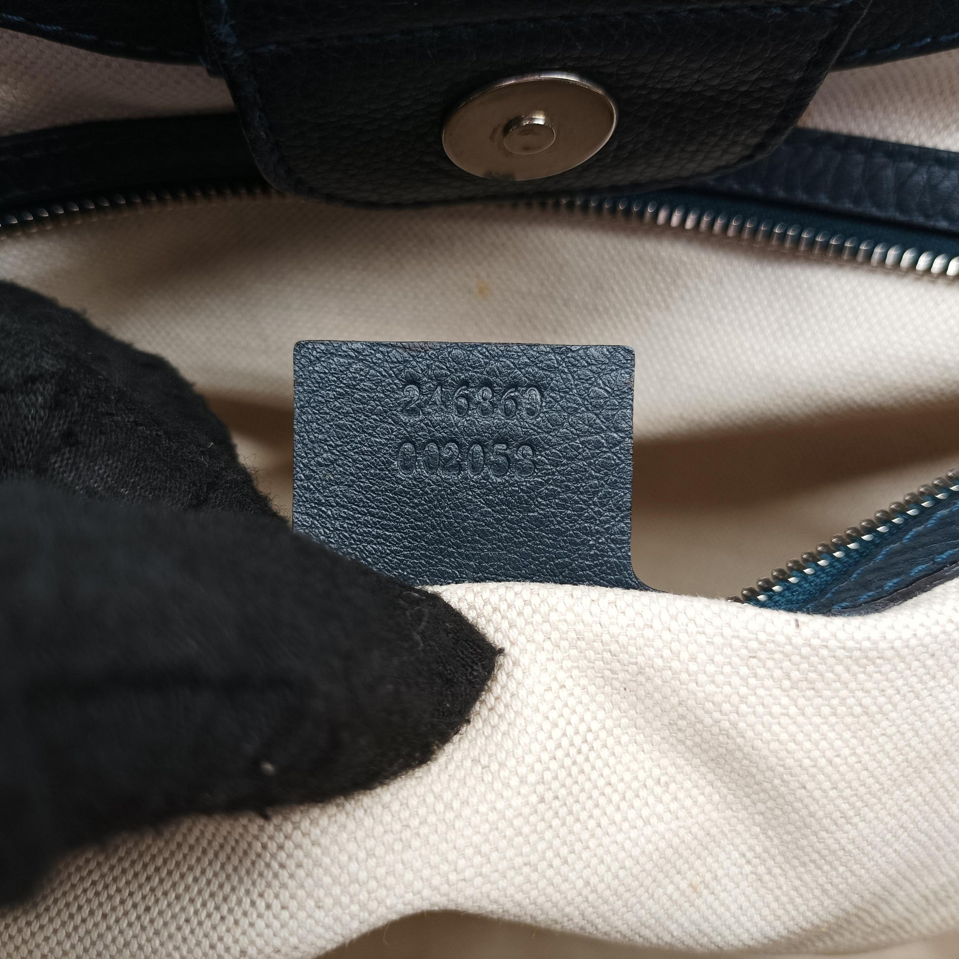 New Bamboo Navy Leather 246860 A7094368ニューバンブー ネイビー レザー 246860 A7094368