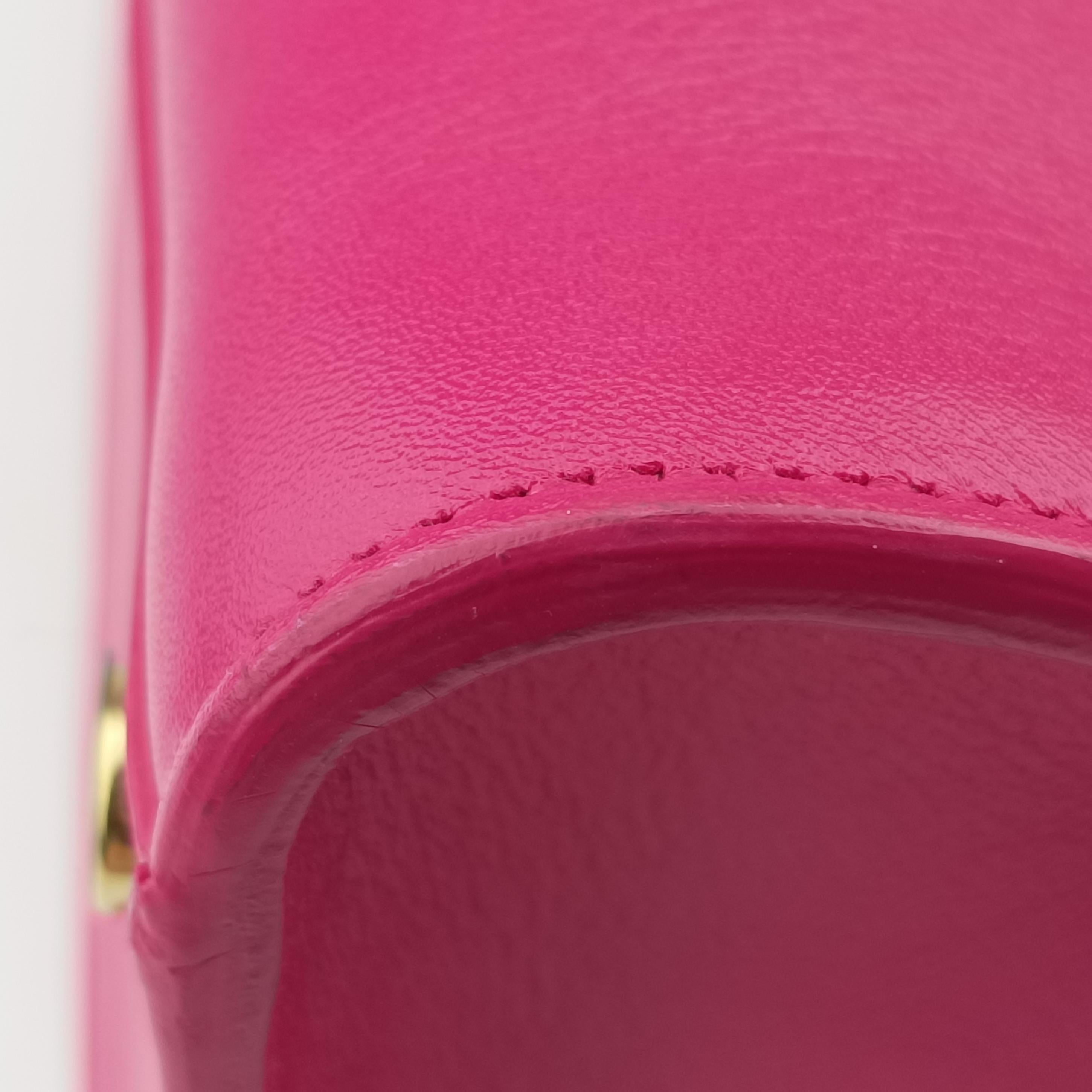 baby Cabas Rose leather 357395 DMR357395.1114ベイビーカバス ローズ レッド レザー 357395 DMR357395.1114