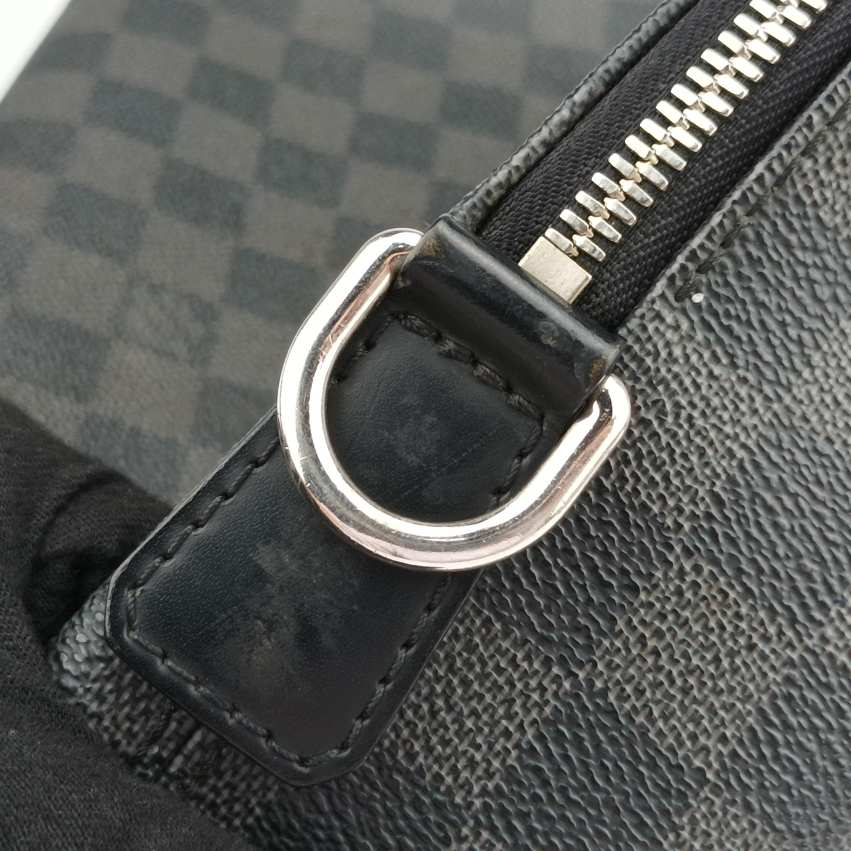 Porte Documents Jour Noir Damier Graphite N48224 SR5103ポルトドキュマン ジュール ノワール ダミエ グラフィット N48224 SR5103