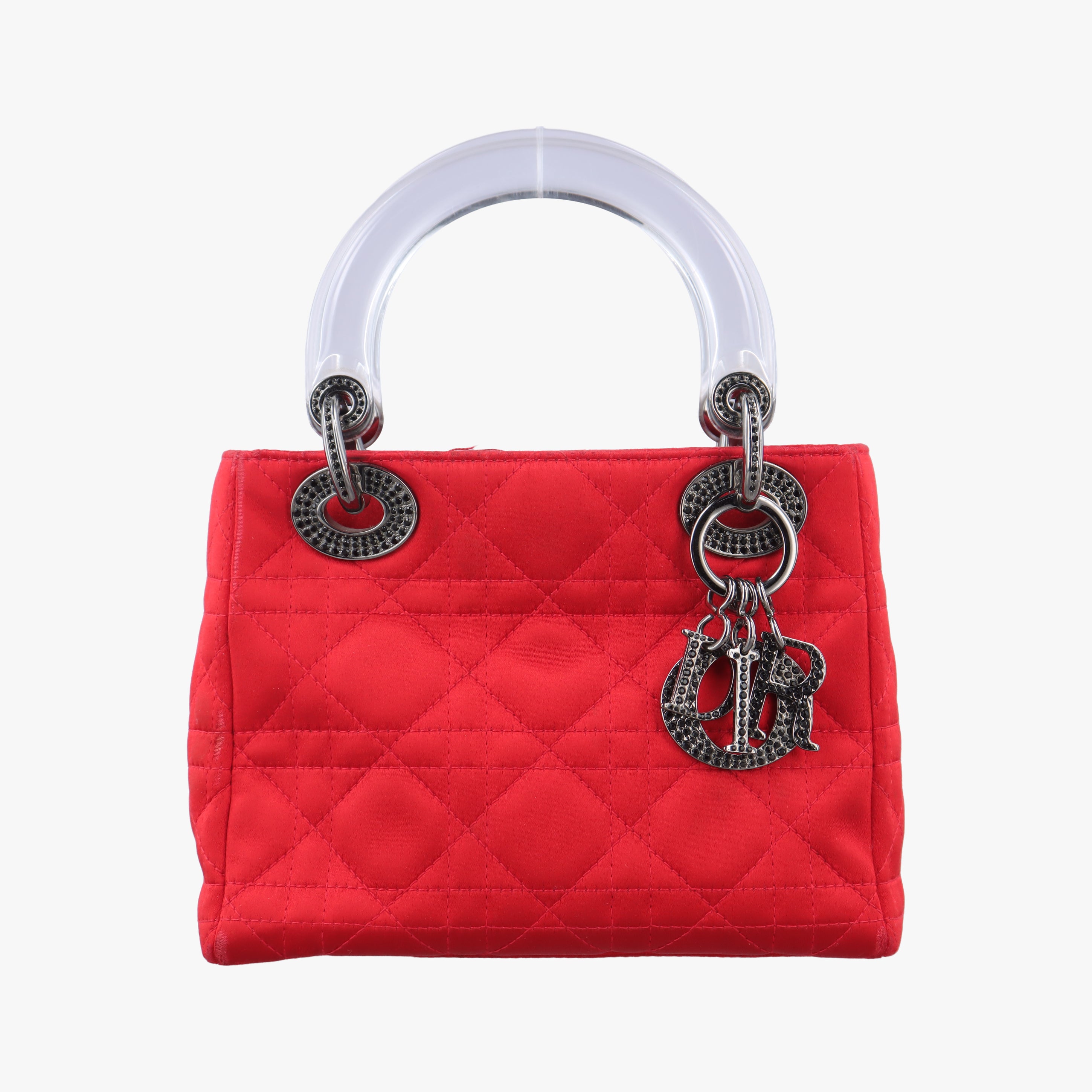 Lady Dior Red silk MA-0929レディディオール レッド シルク MA-0929
