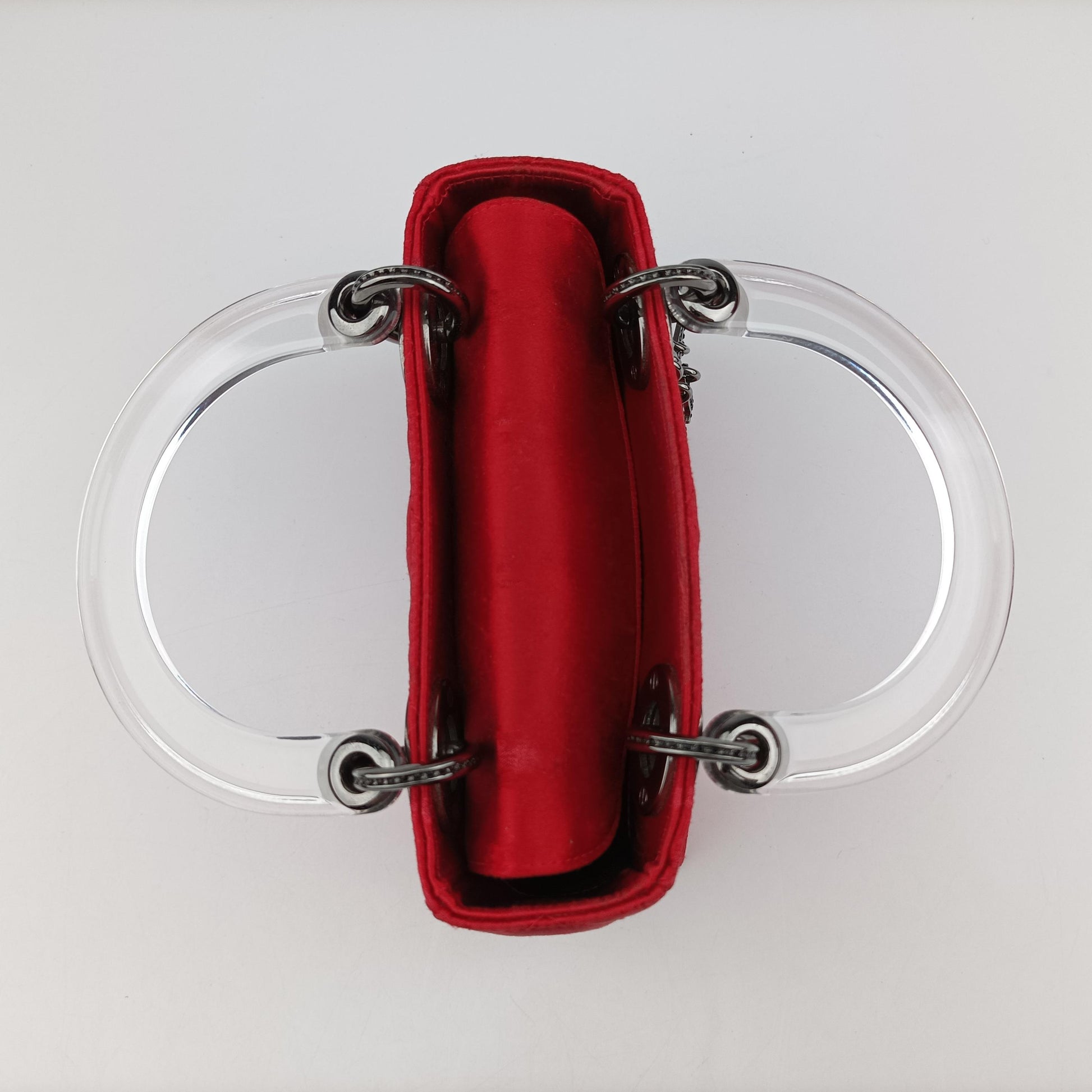 Lady Dior Red silk MA-0929レディディオール レッド シルク MA-0929