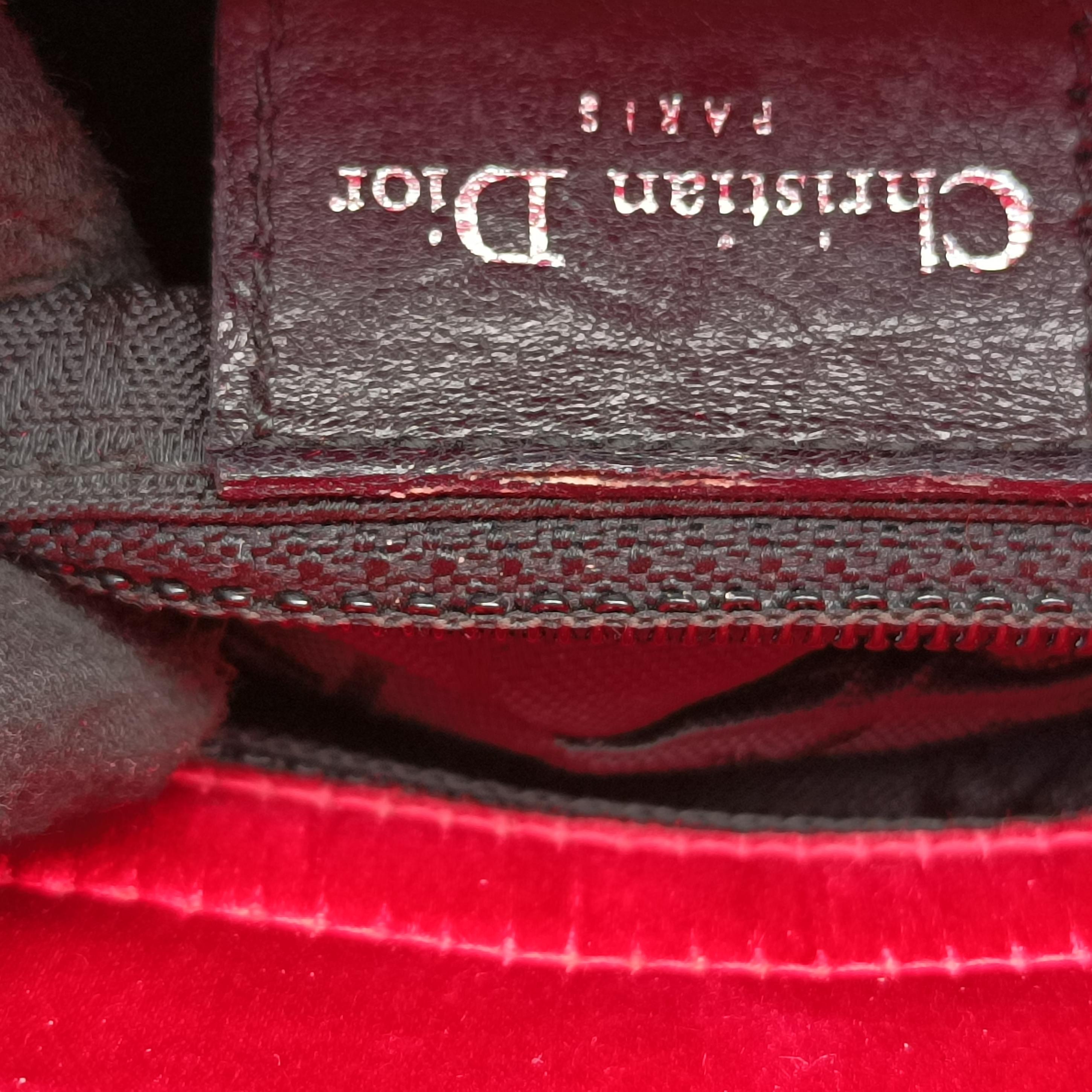 Lady Dior Red silk MA-0929レディディオール レッド シルク MA-0929