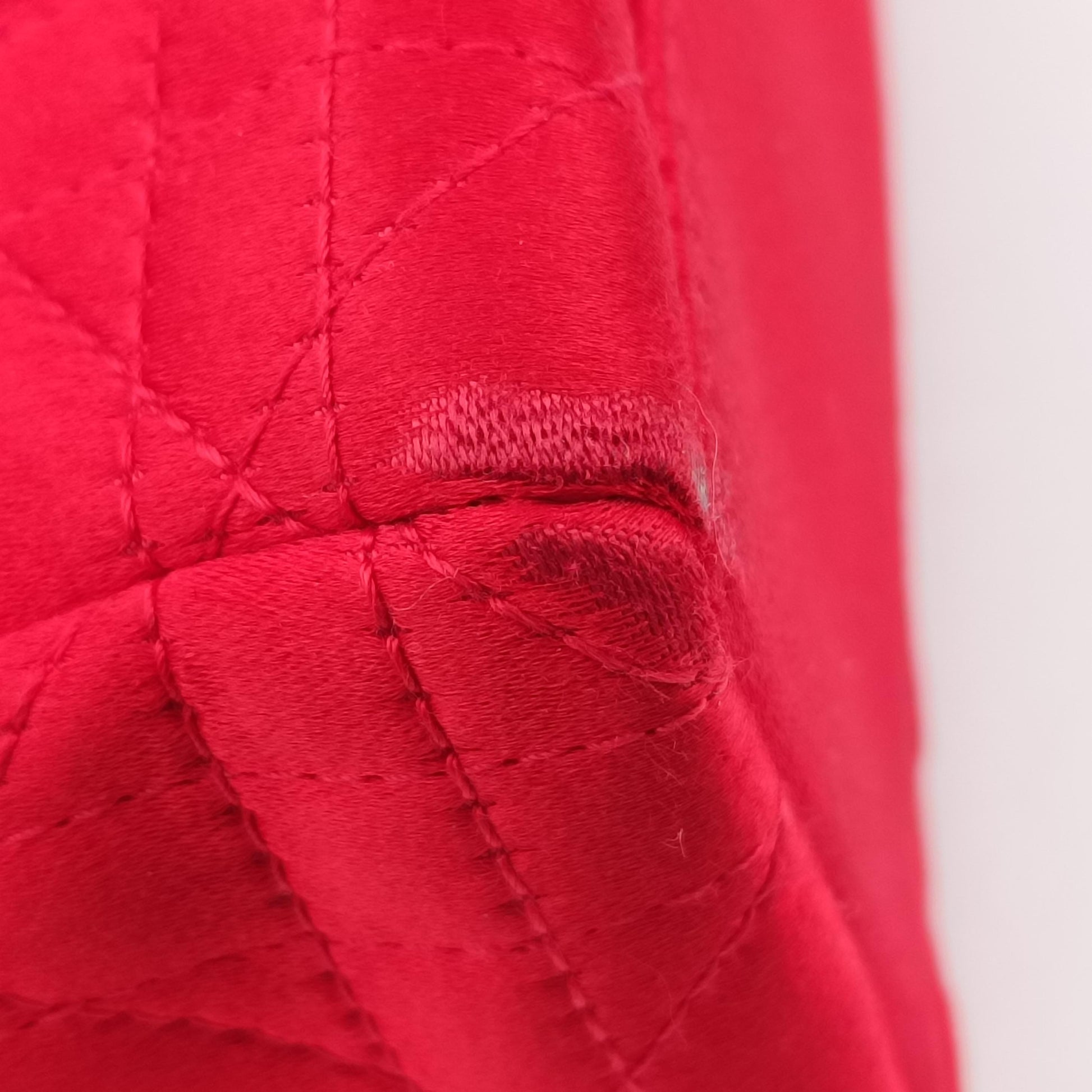 Lady Dior Red silk MA-0929レディディオール レッド シルク MA-0929