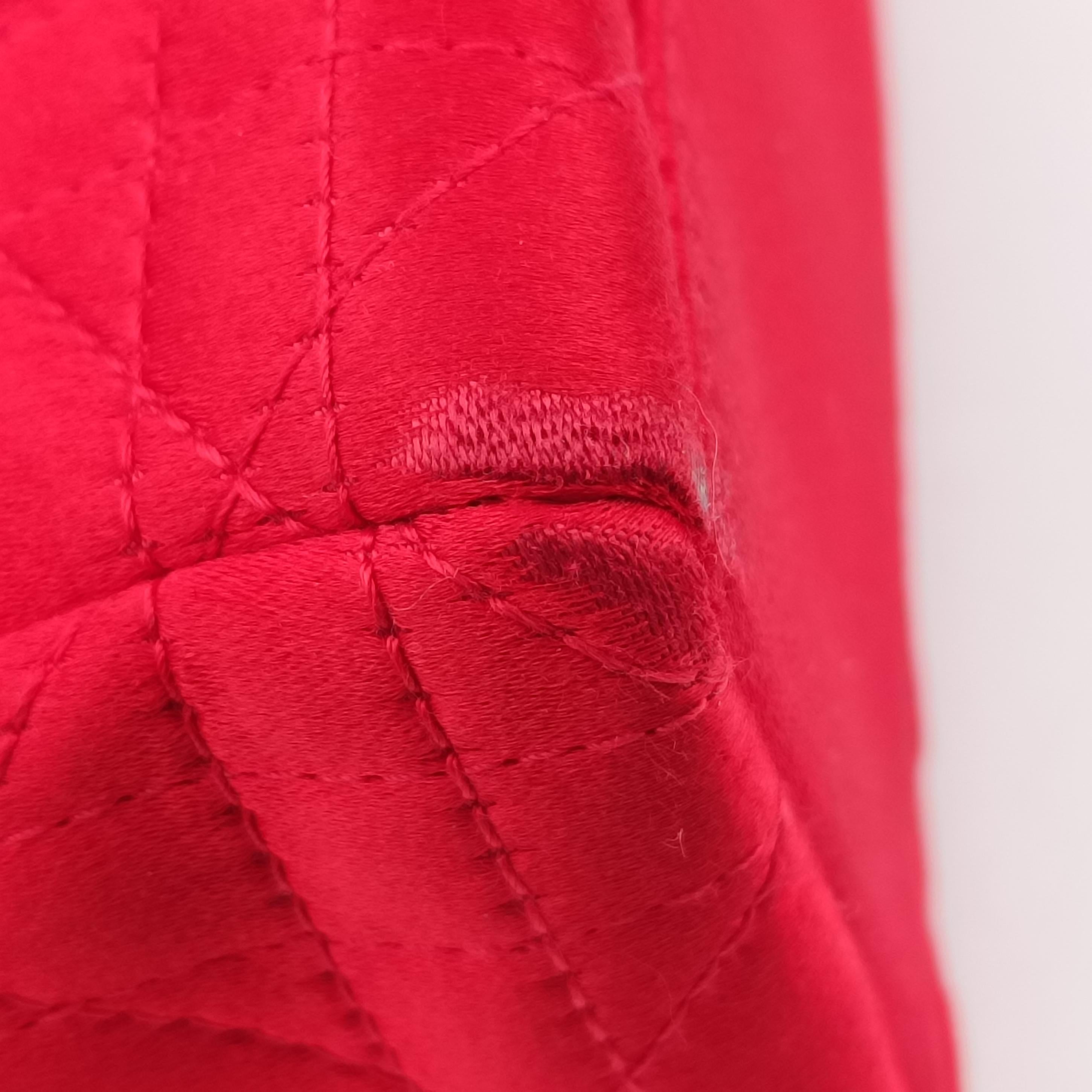 Lady Dior Red silk MA-0929レディディオール レッド シルク MA-0929