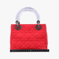 Lady Dior Red silk MA-0929レディディオール レッド シルク MA-0929