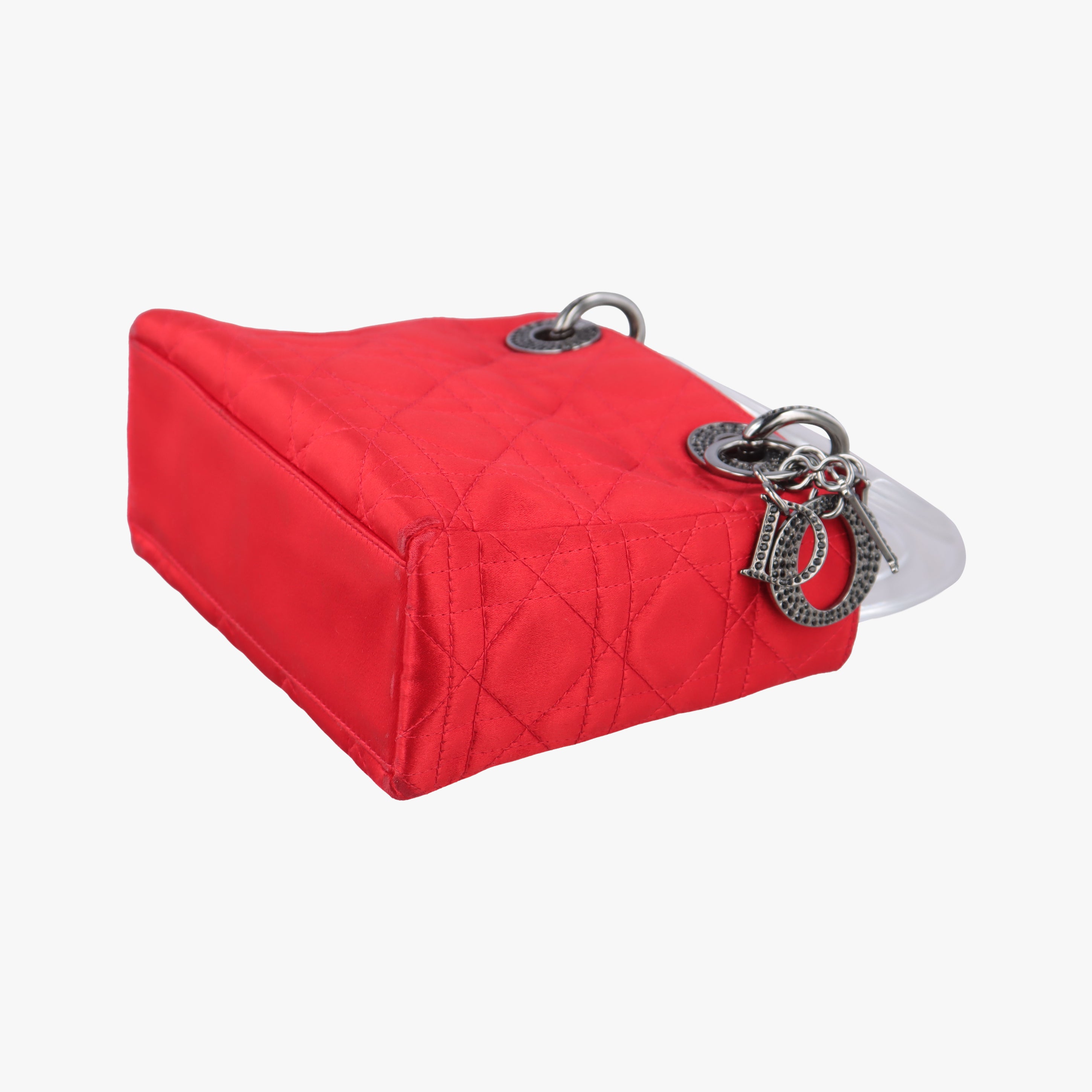 Lady Dior Red silk MA-0929レディディオール レッド シルク MA-0929