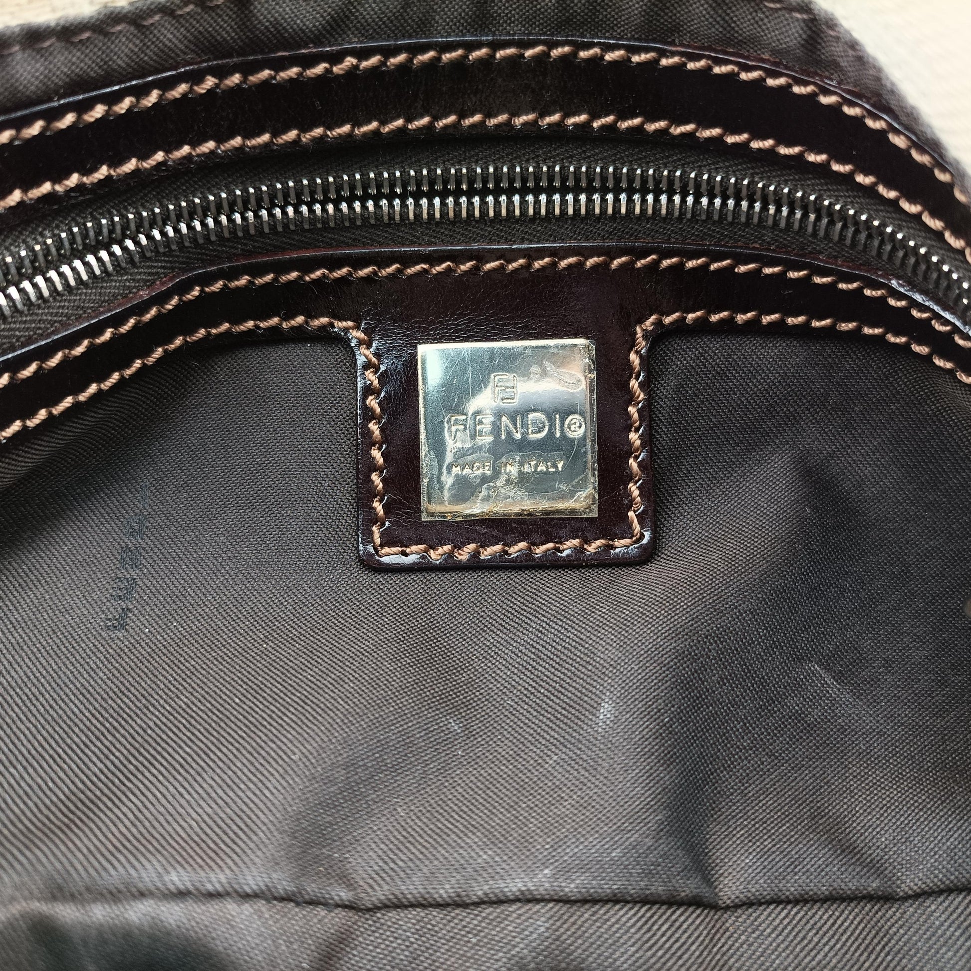 Mamma Bucket Beige x brown x multicolor canvas 33492 33492 26424 008マンマバケット ベージュ×ブラウン×マルチカラー キャンバス 33492 33492 26424 008