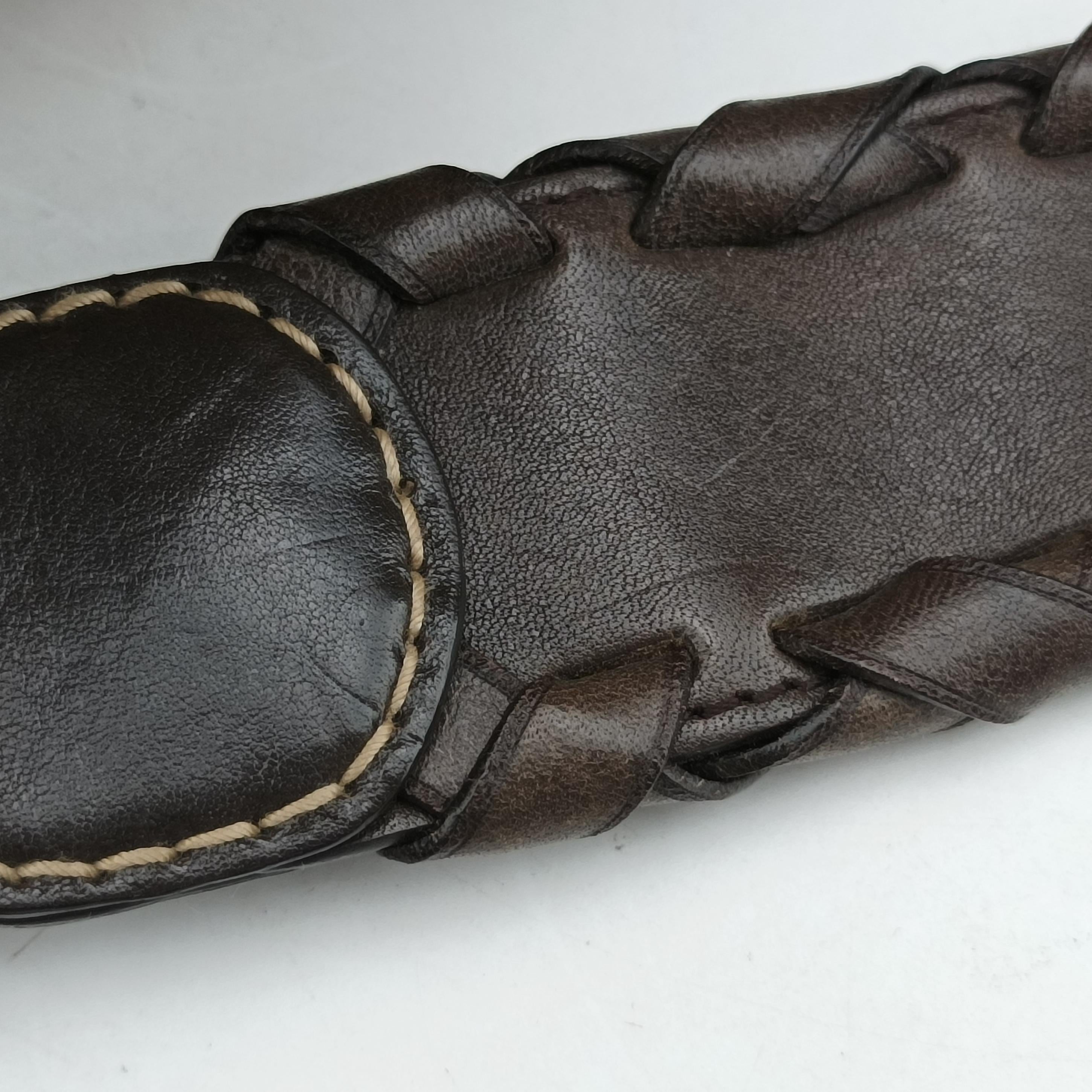 Monogram GG Brown Leather x canvas 220145 I4460468モノグラムジージー ブラウン レザー×キャンバス 220145 I4460468