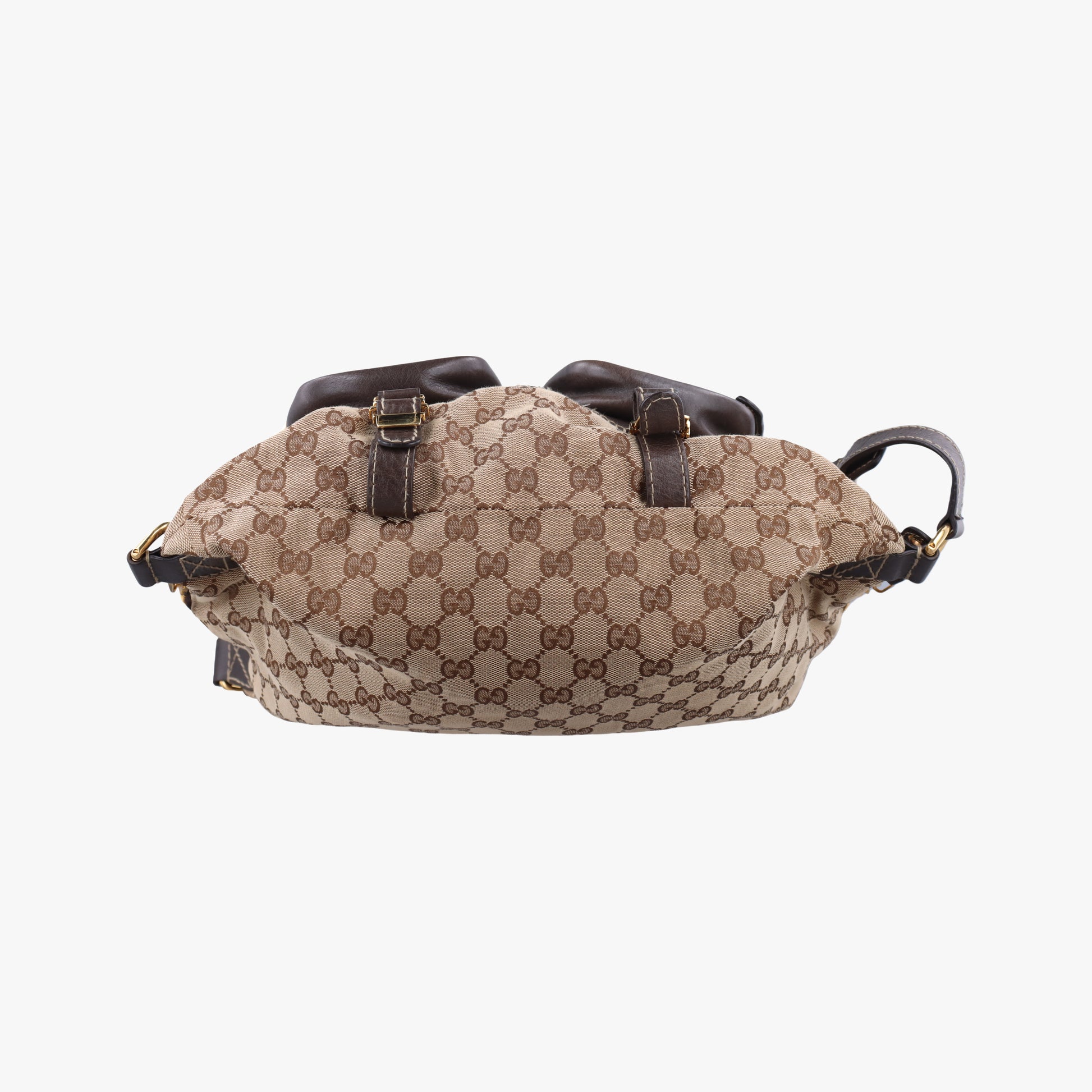 Monogram GG Brown Leather x canvas 220145 I4460468モノグラムジージー ブラウン レザー×キャンバス 220145 I4460468