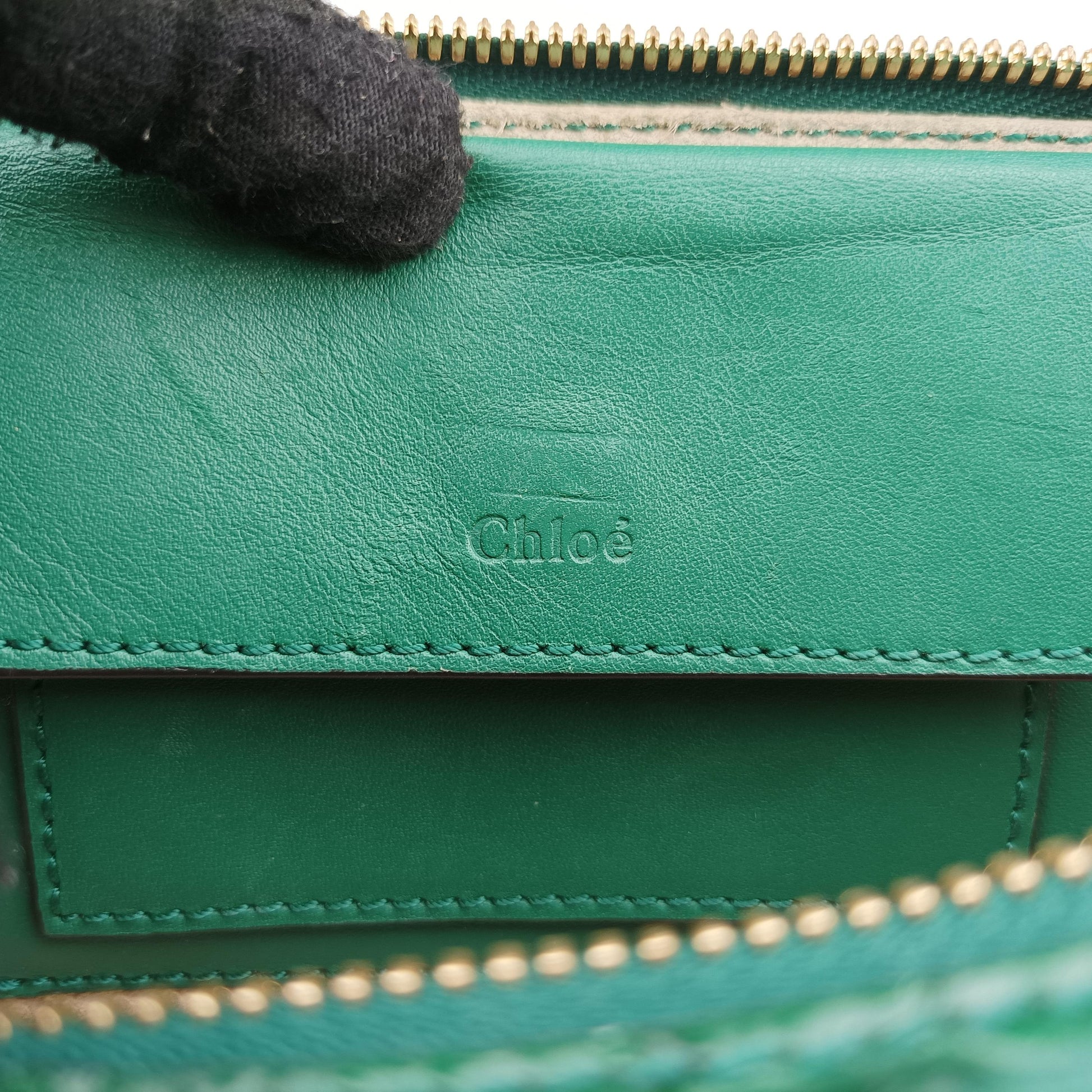 Croc Mini C Vanity Green leather 03-20-60-65クロックミニCバニティ グリーン レザー 03-20-60-65