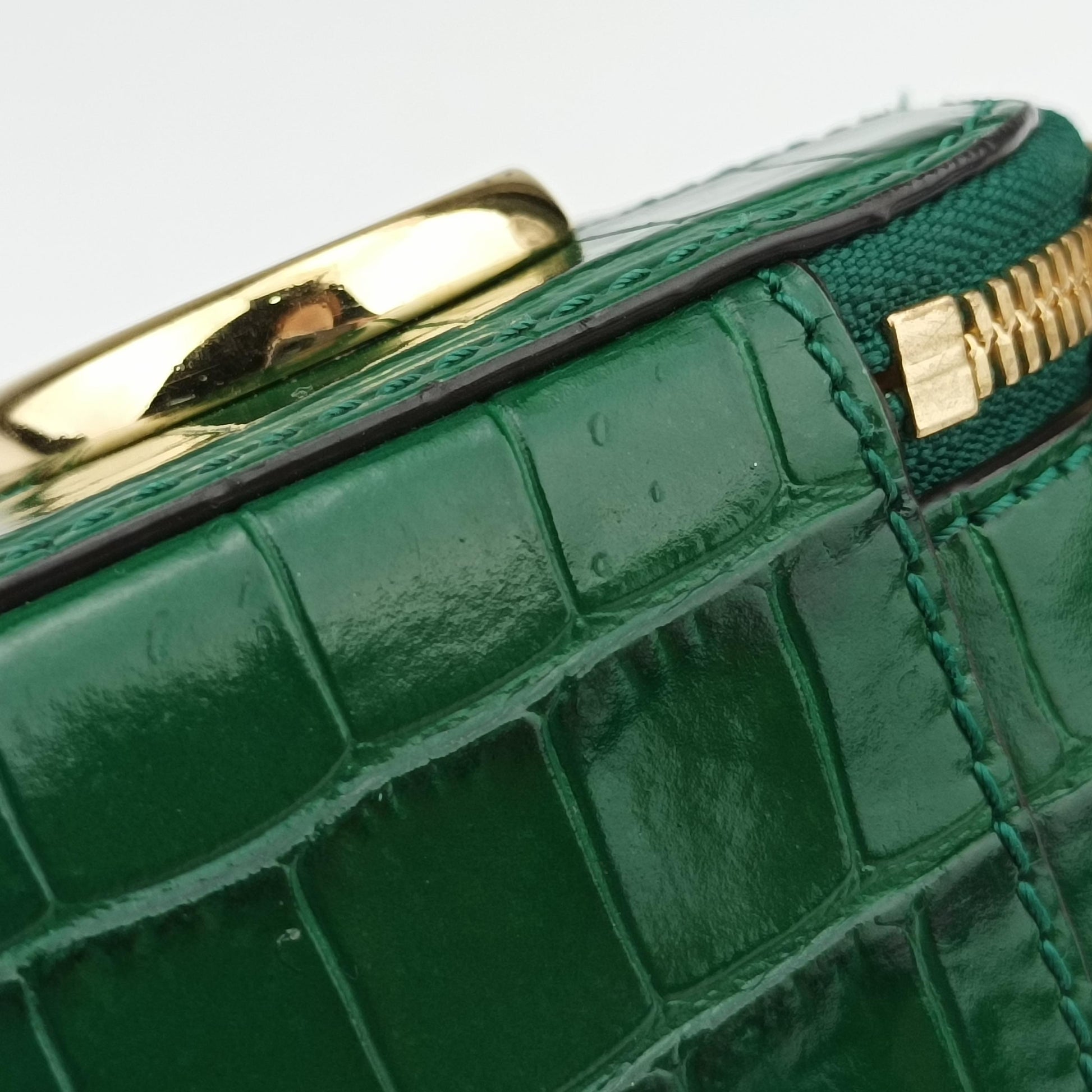 Croc Mini C Vanity Green leather 03-20-60-65クロックミニCバニティ グリーン レザー 03-20-60-65