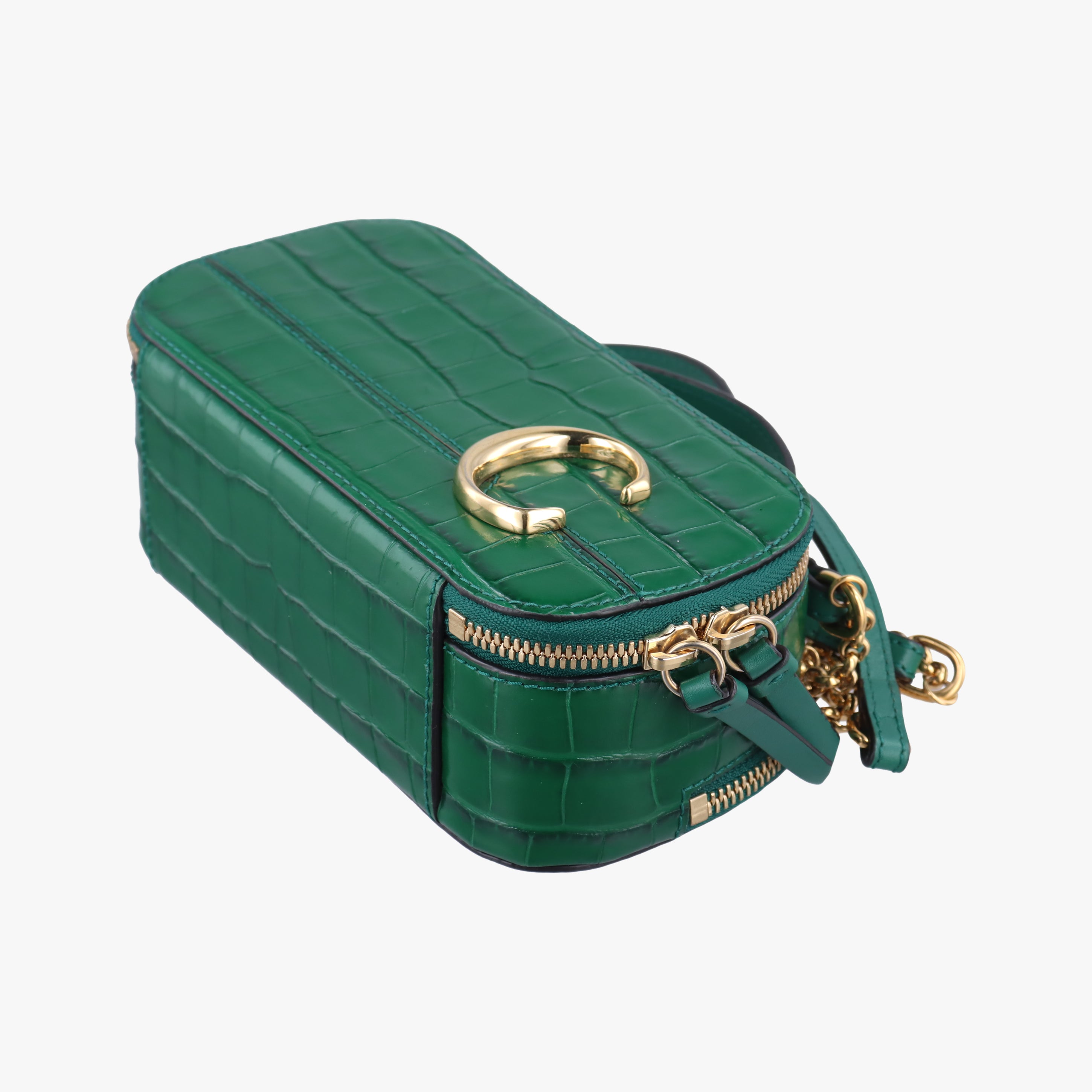 Croc Mini C Vanity Green leather 03-20-60-65クロックミニCバニティ グリーン レザー 03-20-60-65