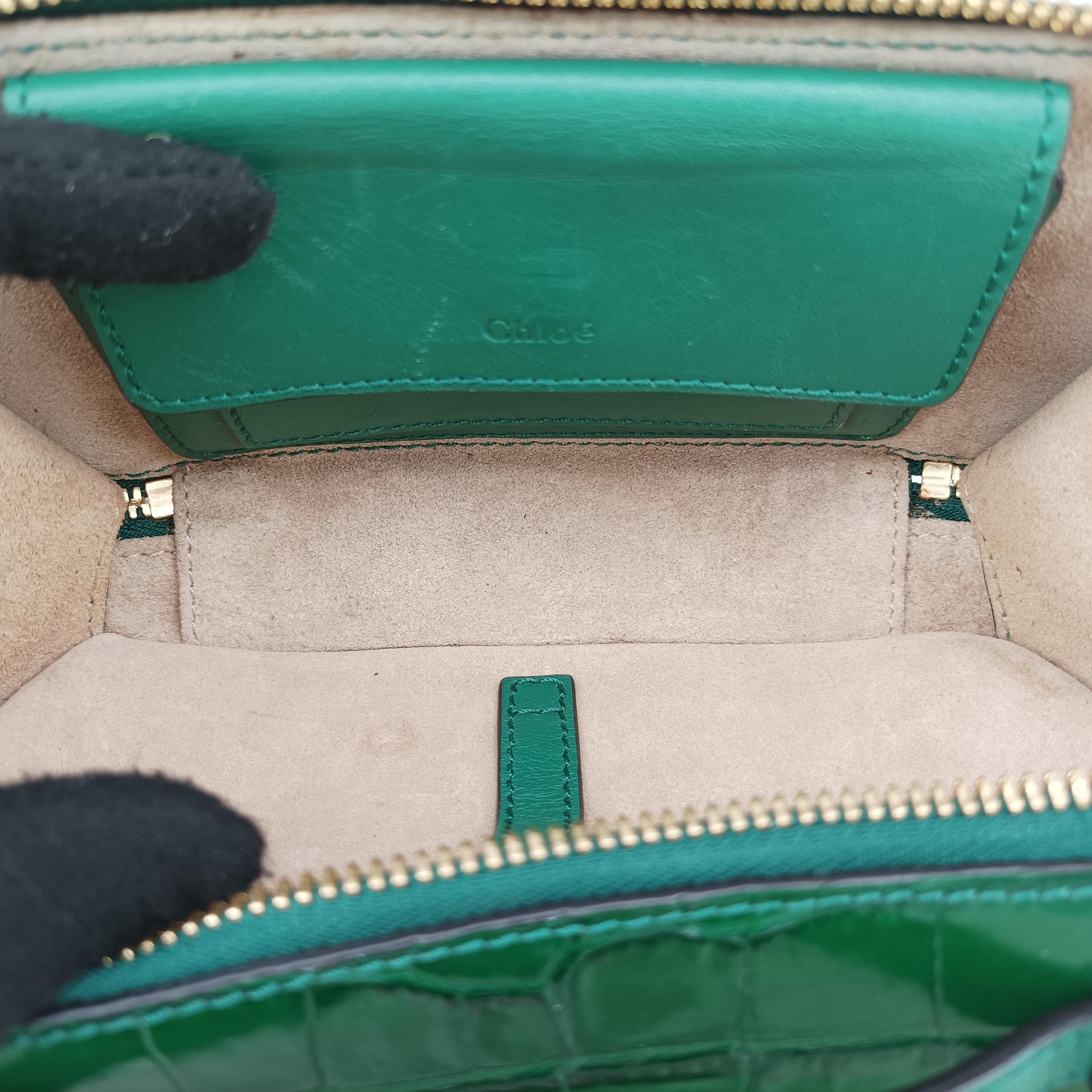 Croc Mini C Vanity Green leather 03-20-60-65クロックミニCバニティ グリーン レザー 03-20-60-65