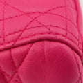 Lady Dior Rose lambskin 18-MA-0124レディディオール ローズ レッド ラムスキン 18-MA-0124