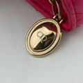 Lady Dior Rose lambskin 18-MA-0124レディディオール ローズ レッド ラムスキン 18-MA-0124