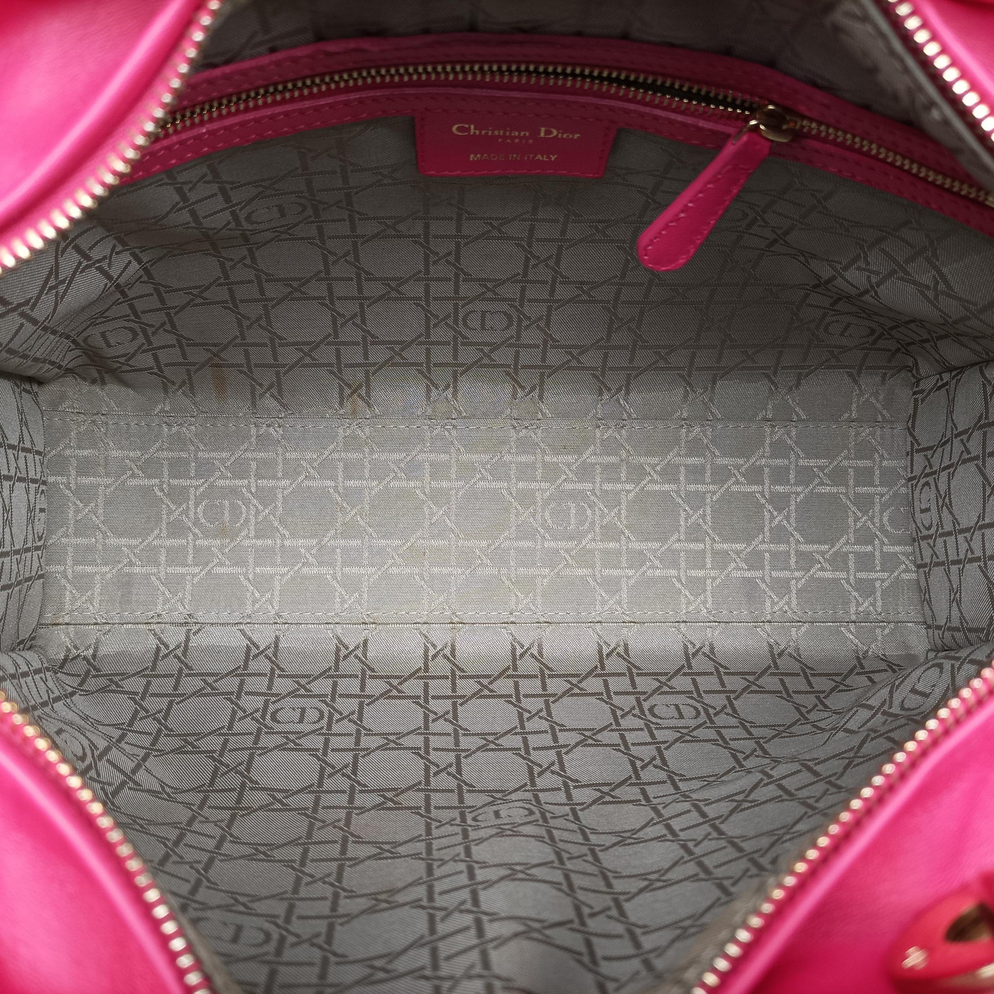 Lady Dior Rose lambskin 18-MA-0124レディディオール ローズ レッド ラムスキン 18-MA-0124