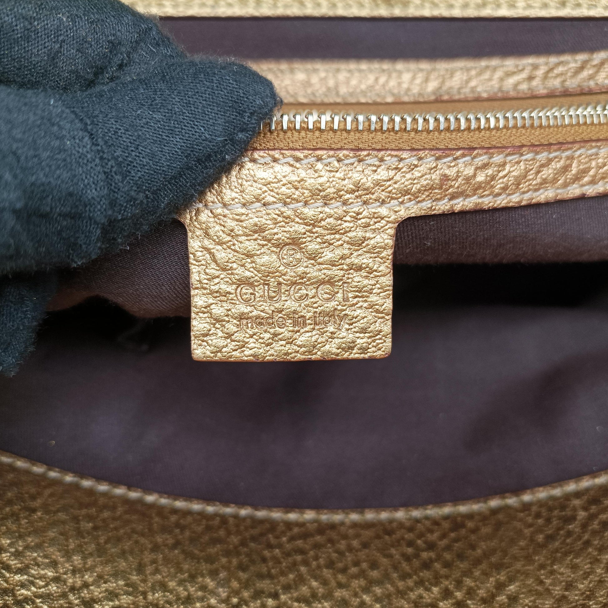 Punch Handle tote Golden×beige Leather x canvas 145787 パンチハンドルトート ゴールド×ベージュ レザー×キャンバス 145787 