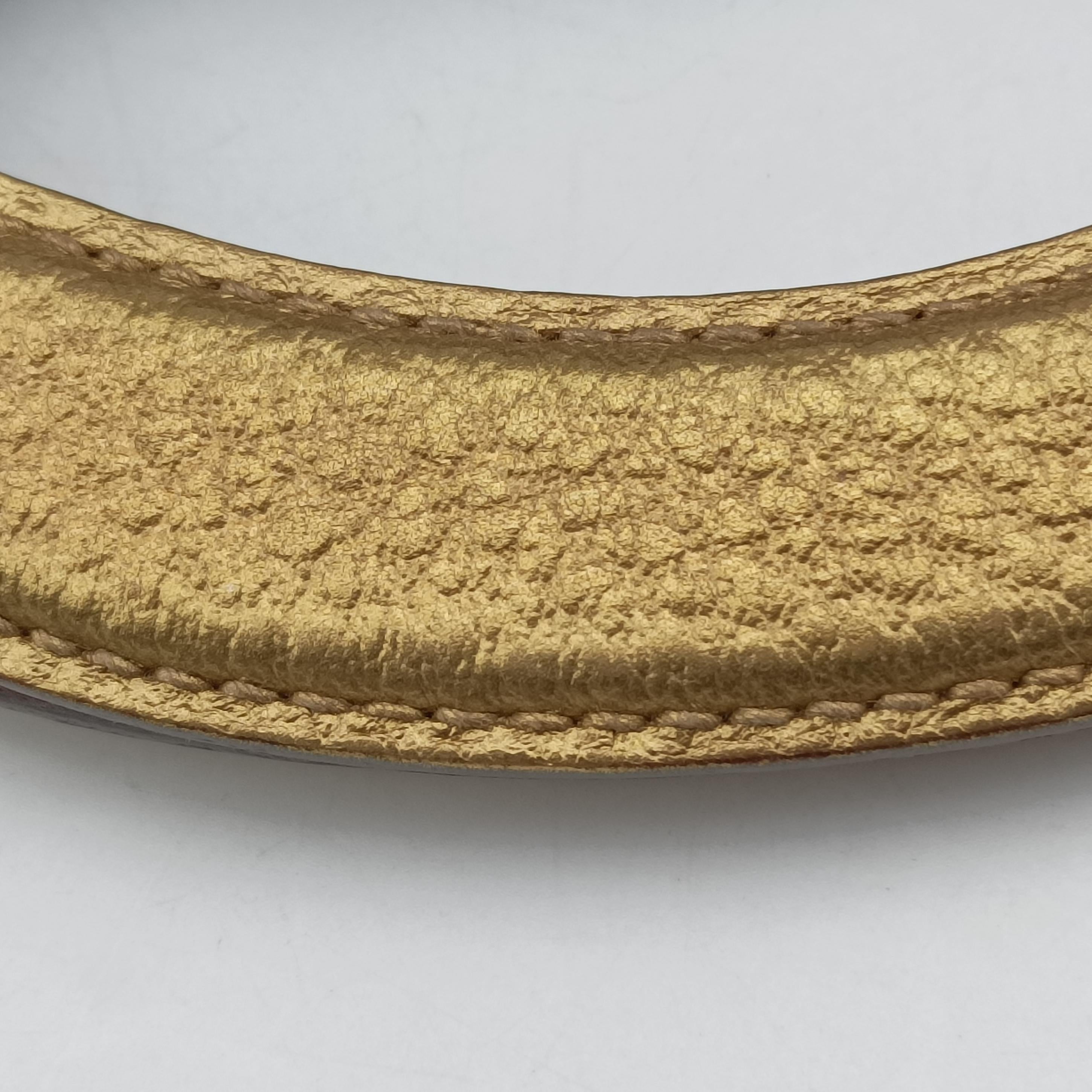 Punch Handle tote Golden×beige Leather x canvas 145787 パンチハンドルトート ゴールド×ベージュ レザー×キャンバス 145787 