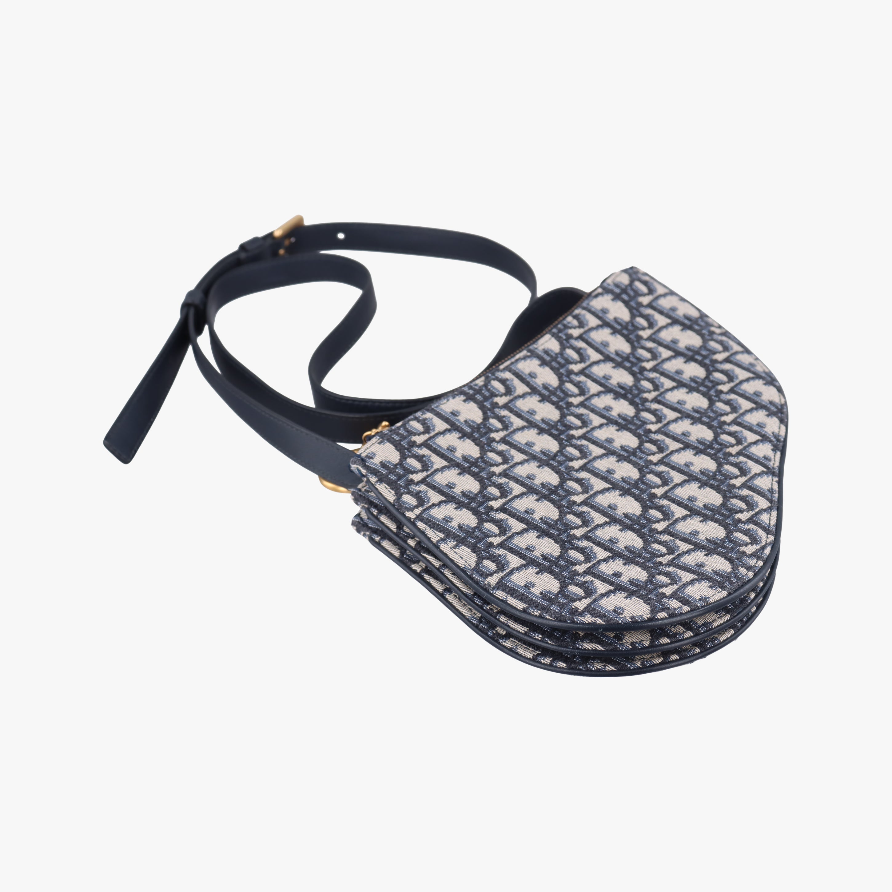 Saddle Navy×gray Jacquard 12-MA-0139サドル ネイビー×グレー ジャガード 12-MA-0139