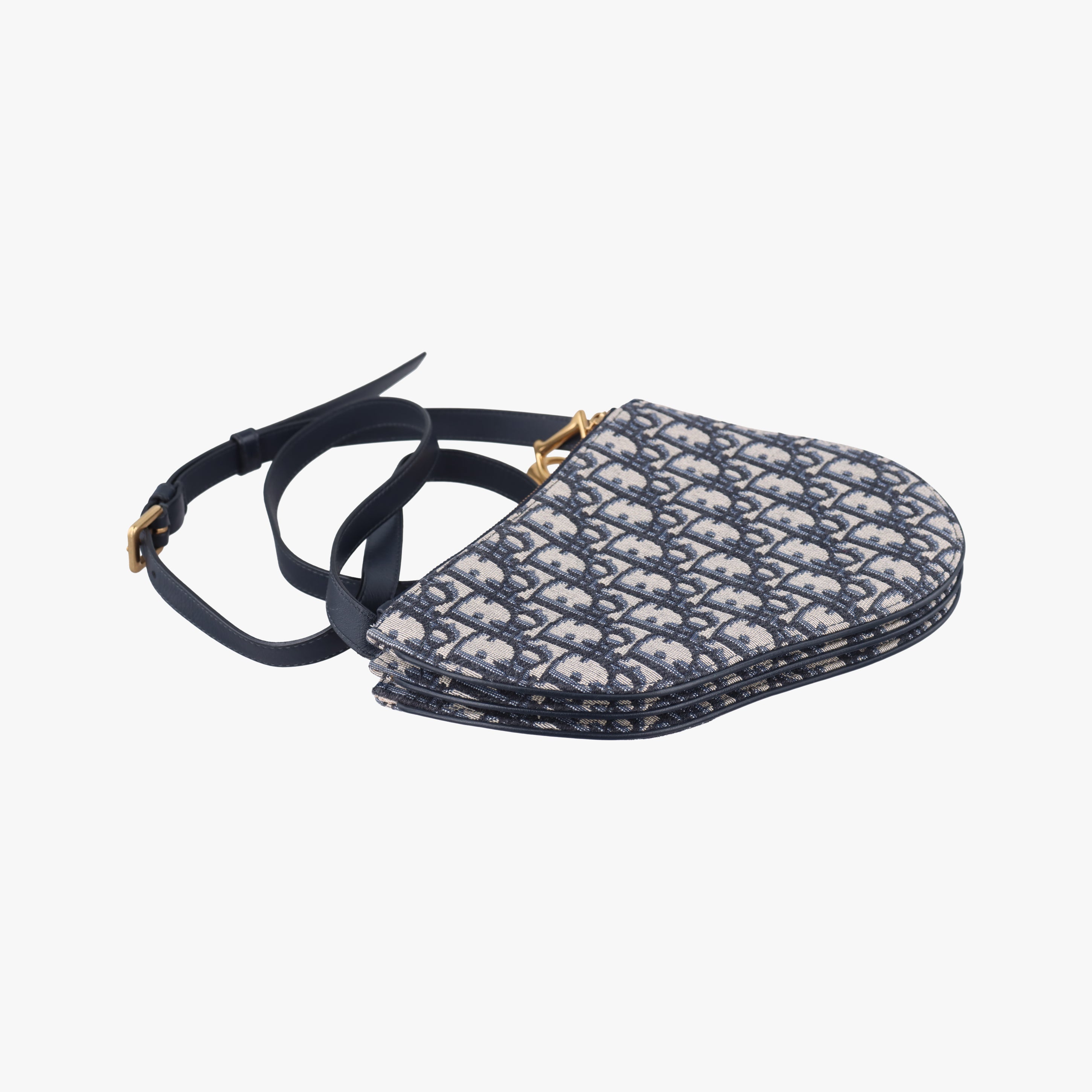 Saddle Navy×gray Jacquard 12-MA-0139サドル ネイビー×グレー ジャガード 12-MA-0139