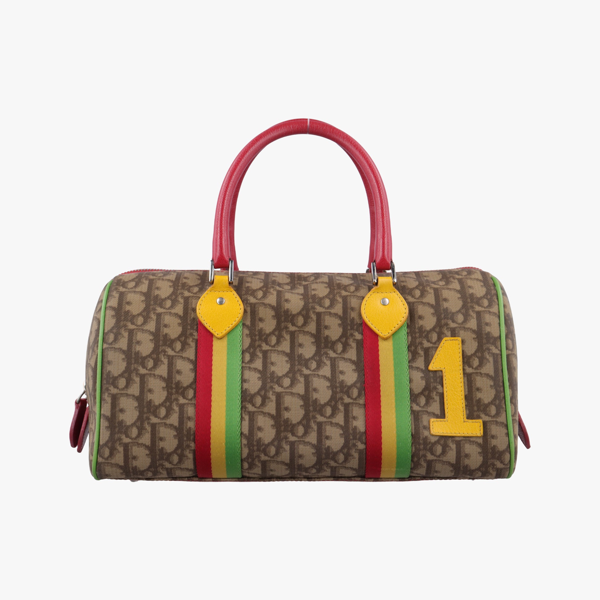 Trotter Beige x Yellow x Red x Green PVC coated canvas leather 05-MA-0054トロッター ベージュ×イエロー×レッド×グリーン PVCコーティングキャンバス レザー 05-MA-0054