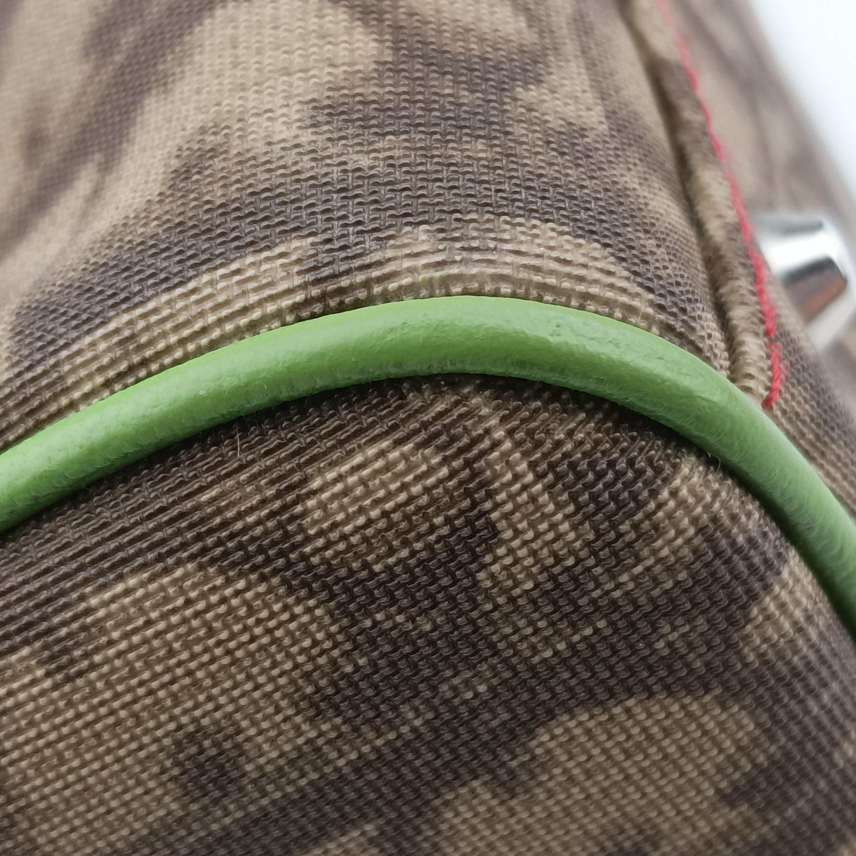 Trotter Beige x Yellow x Red x Green PVC coated canvas leather 05-MA-0054トロッター ベージュ×イエロー×レッド×グリーン PVCコーティングキャンバス レザー 05-MA-0054